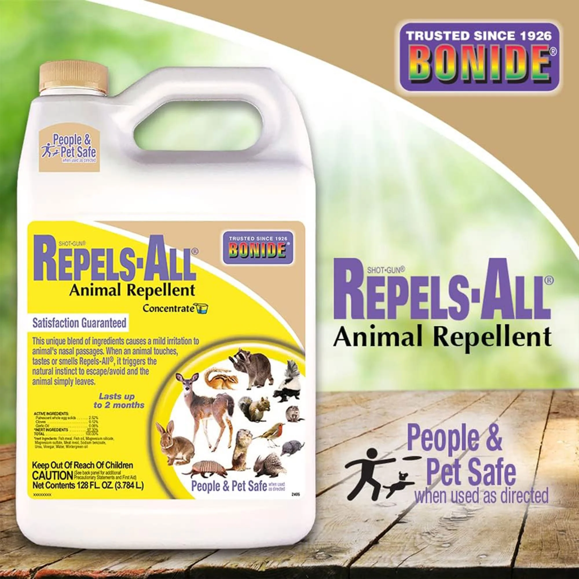Bonide 128 Fluid Ounce Repels All Repellent Concentrate for Outdoor Pest Control - Image 5