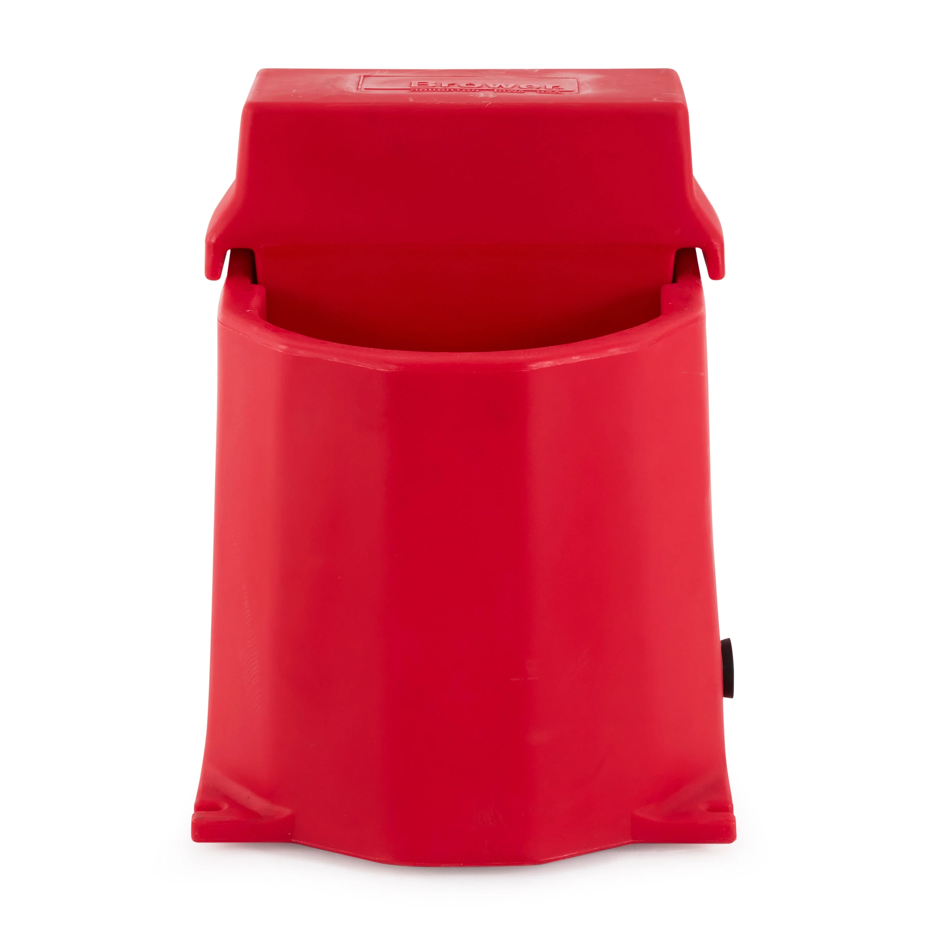 Brower MPO17E 250W Poly Plastic 17 Gallon Heated Outdoor Livestock Waterer, Red - Image 3