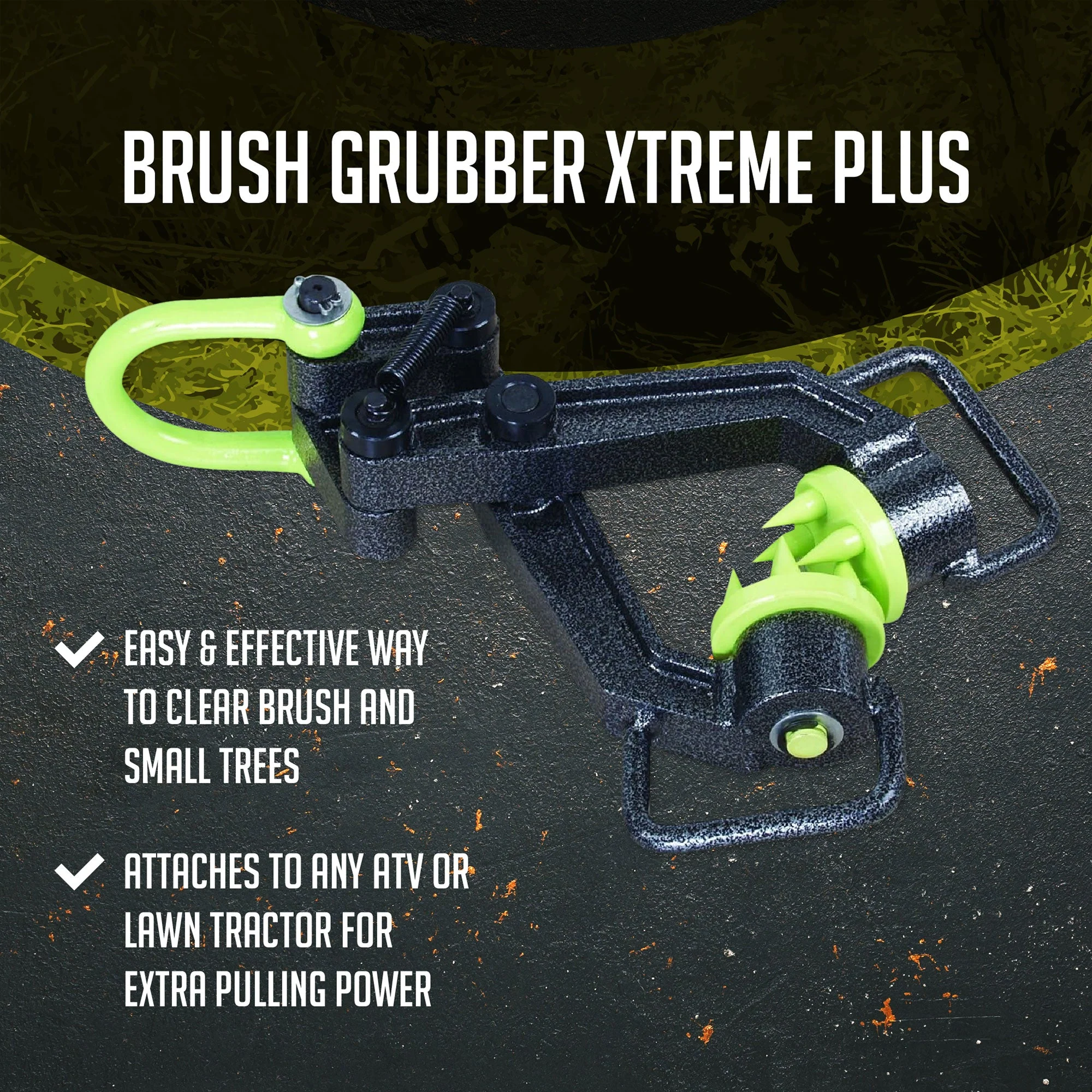 Brush Grubber BG-20 XTREME Plus Brush & Tree Stump Puller and Remover, Black - Image 2