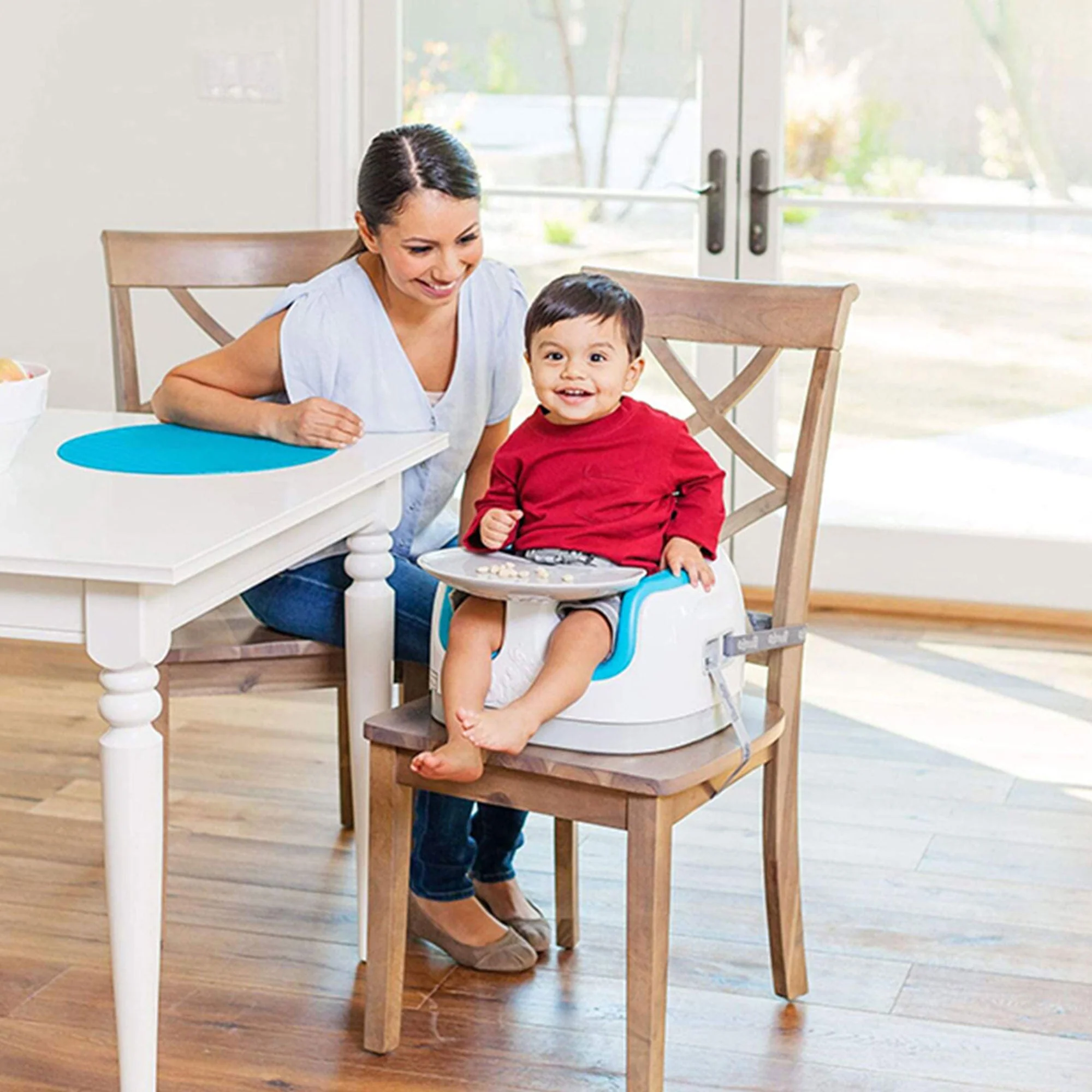 Bumbo Baby Toddler Adjustable 3-in-1 Booster Seat/High Chair, Cool Gray (2 Pack) - Image 9