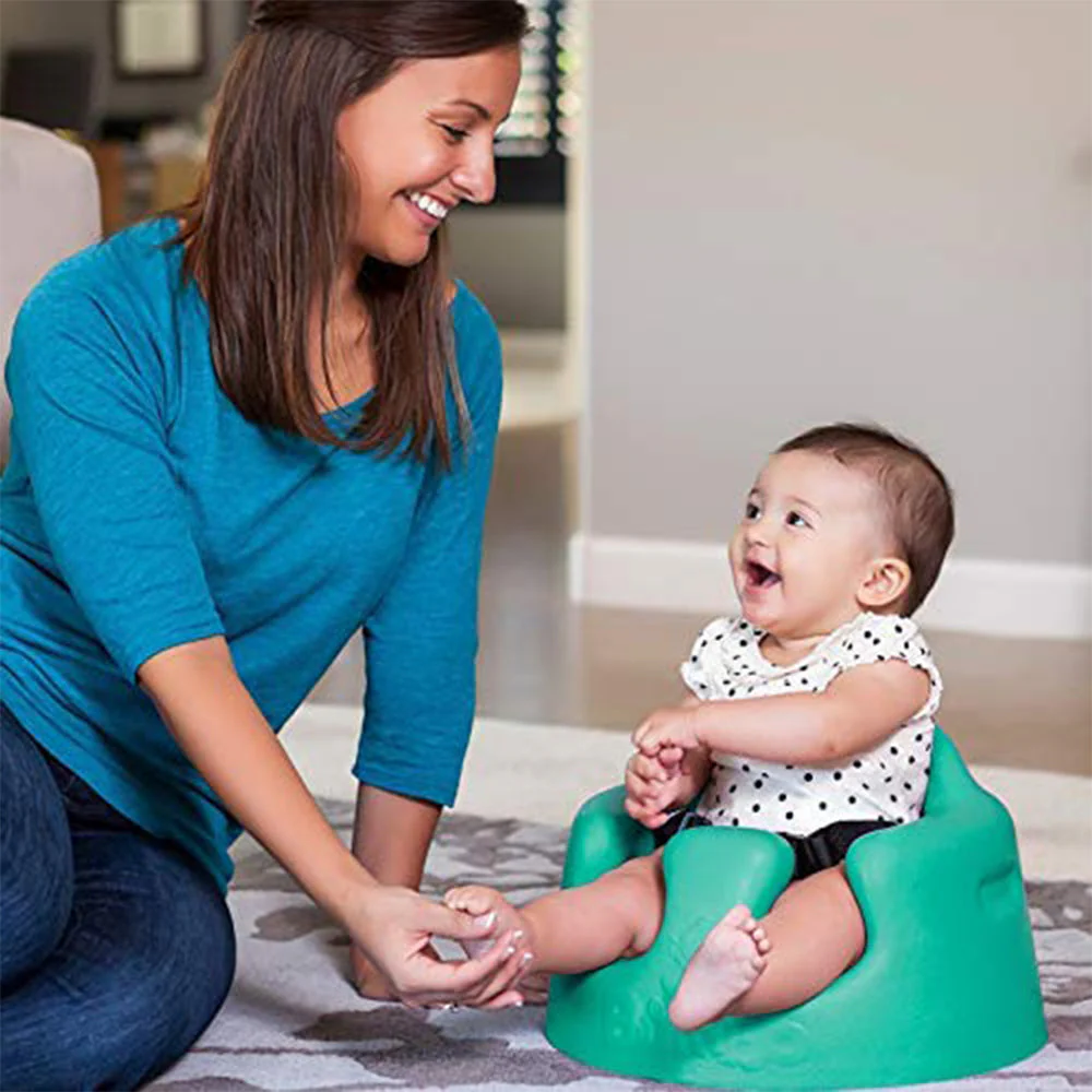 Bumbo Infant Floor Seat Baby Sit Up Chair with Adjustable Safety Harness, Aqua - Image 5