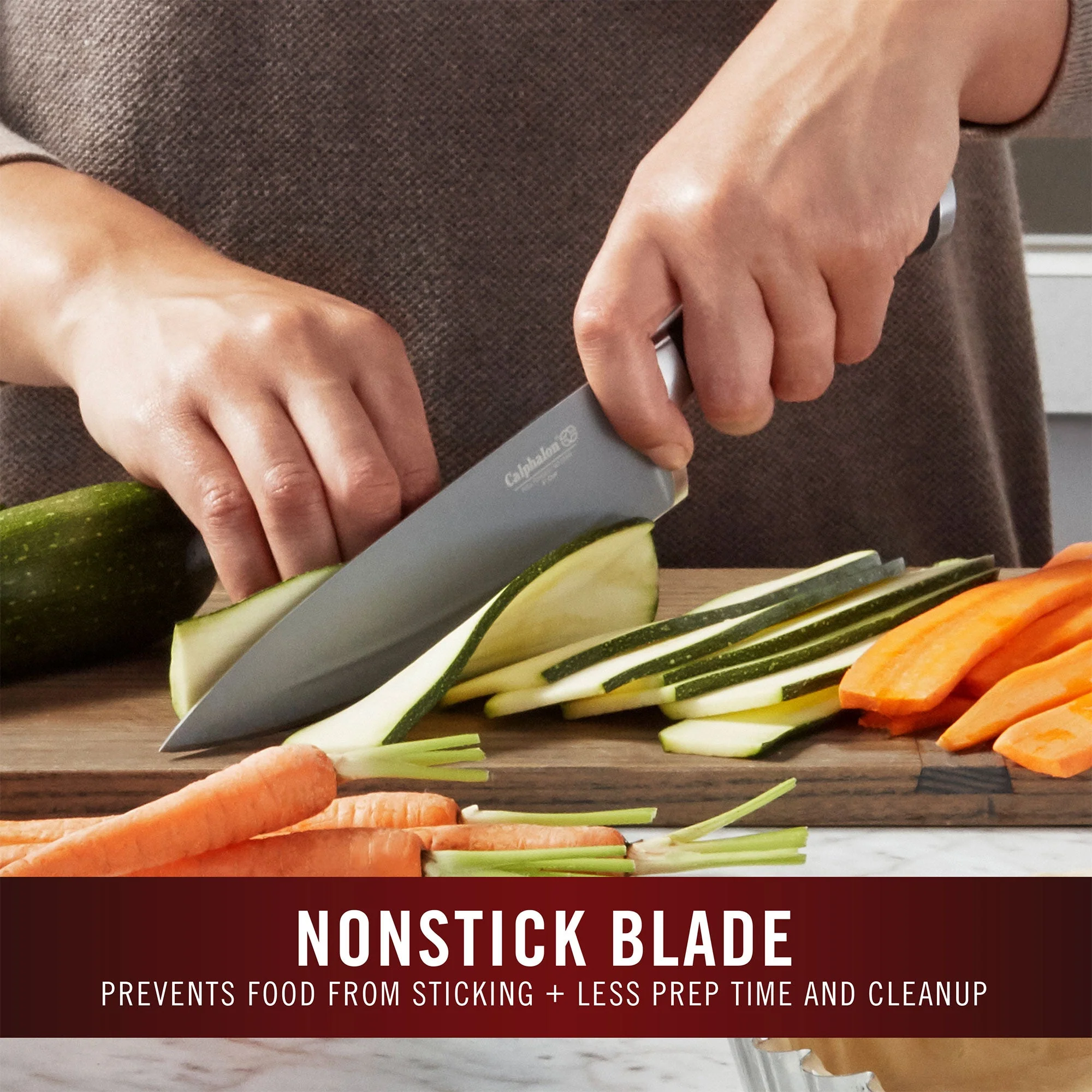 Calphalon Contemporary SharpIN 13 Piece Non Stick Kitchen Knife Cutlery Set - Image 4