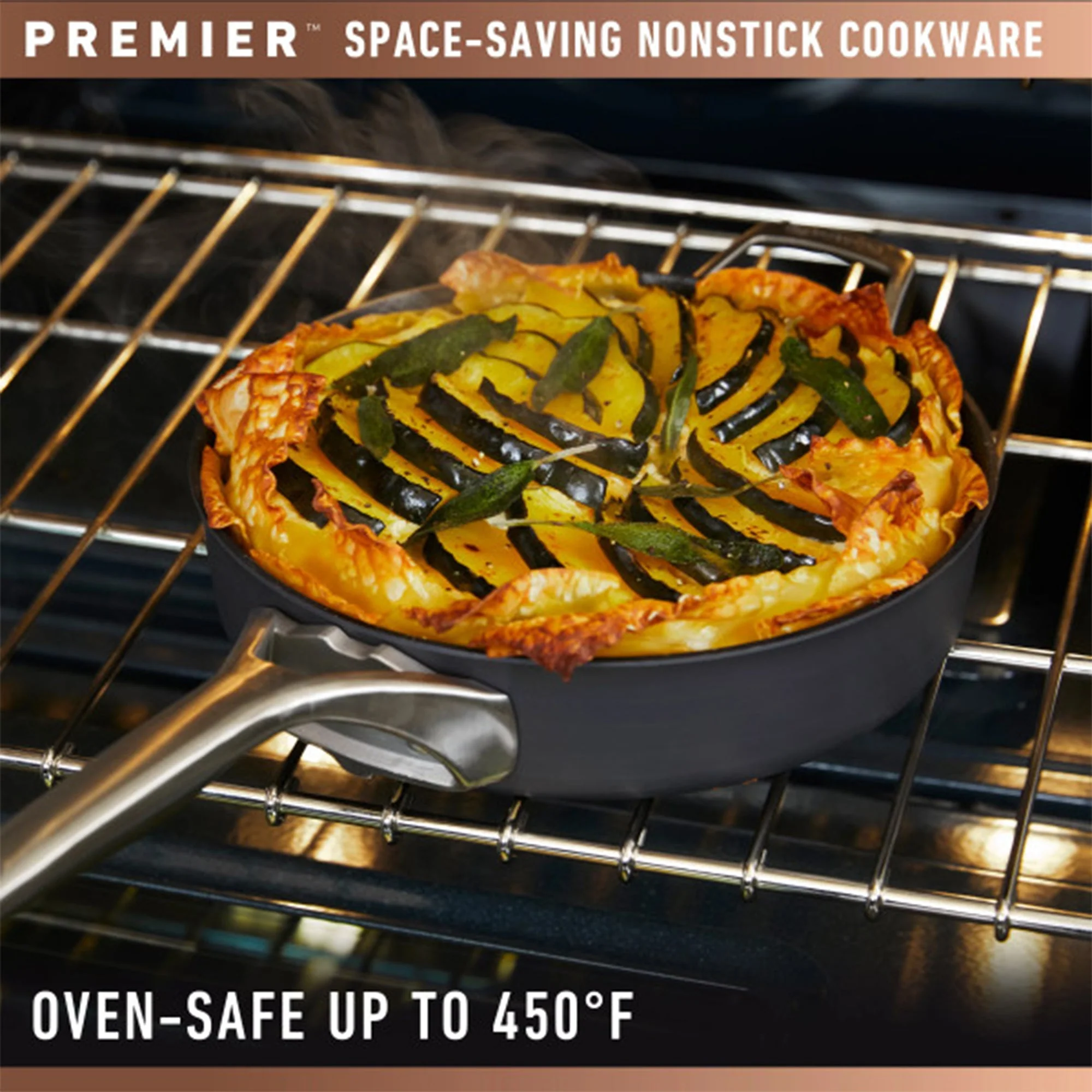 Calphalon Premier 11in Durable Hard-Anodized Oven Safe Nonstick Square Grill Pan - Image 7