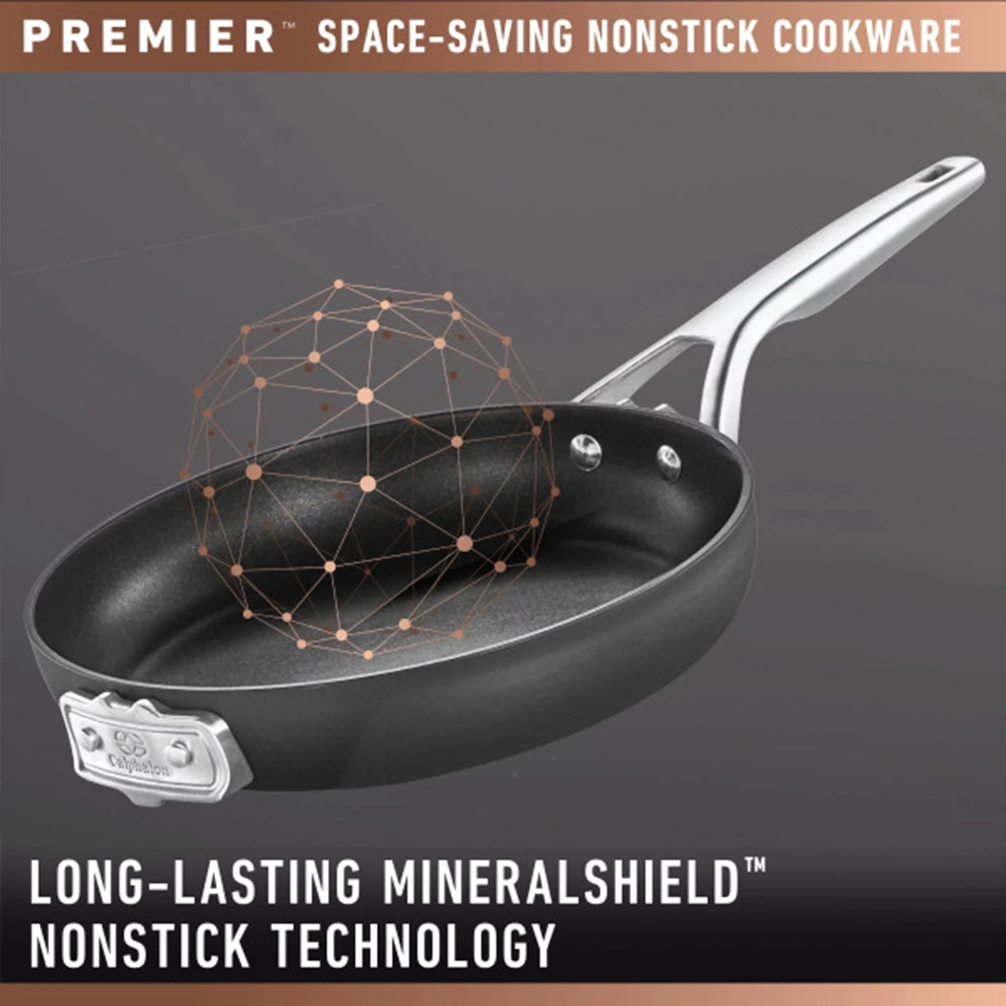 Calphalon Premier Space Saving 5 Quart Hard Anodized Nonstick Saute Pan w/Lid - Image 5