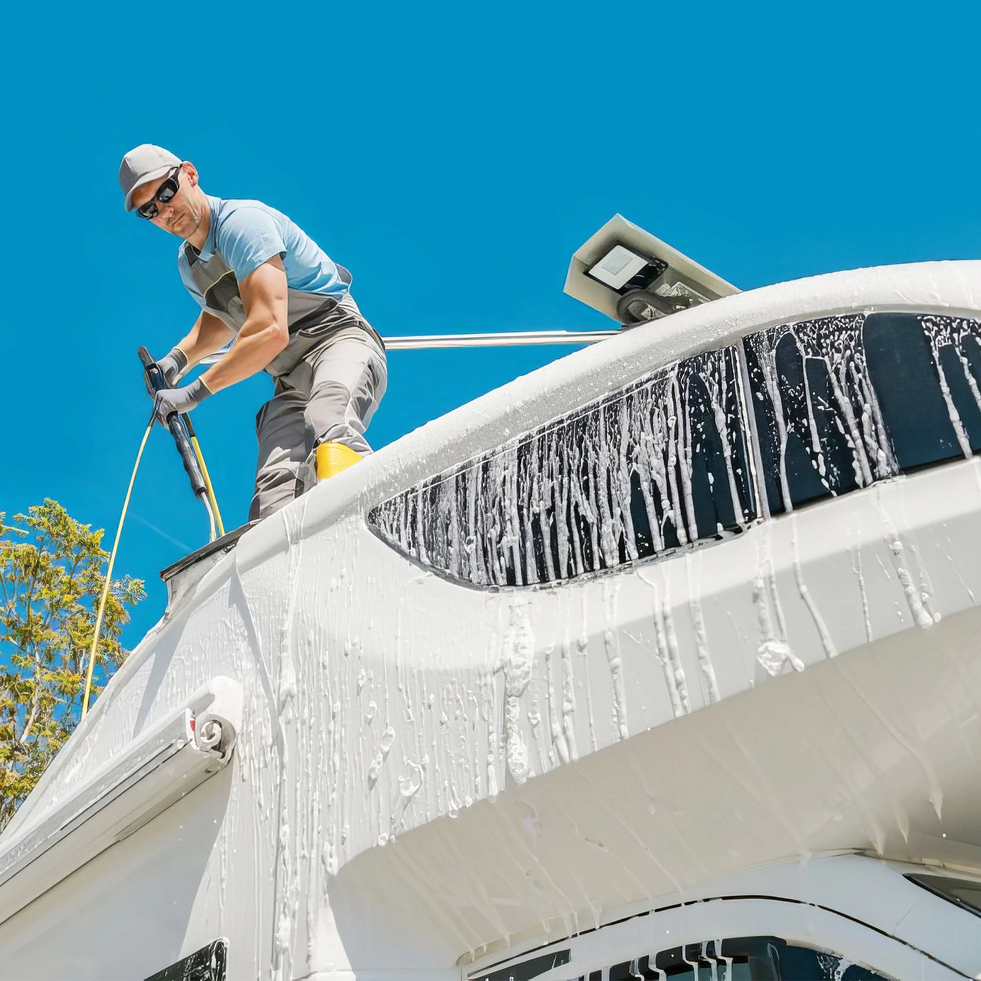 Camco Pro-Tec Professional Strength RV Hard/TPO Roof Cleaner Formula, 32 oz. Jug - Image 4
