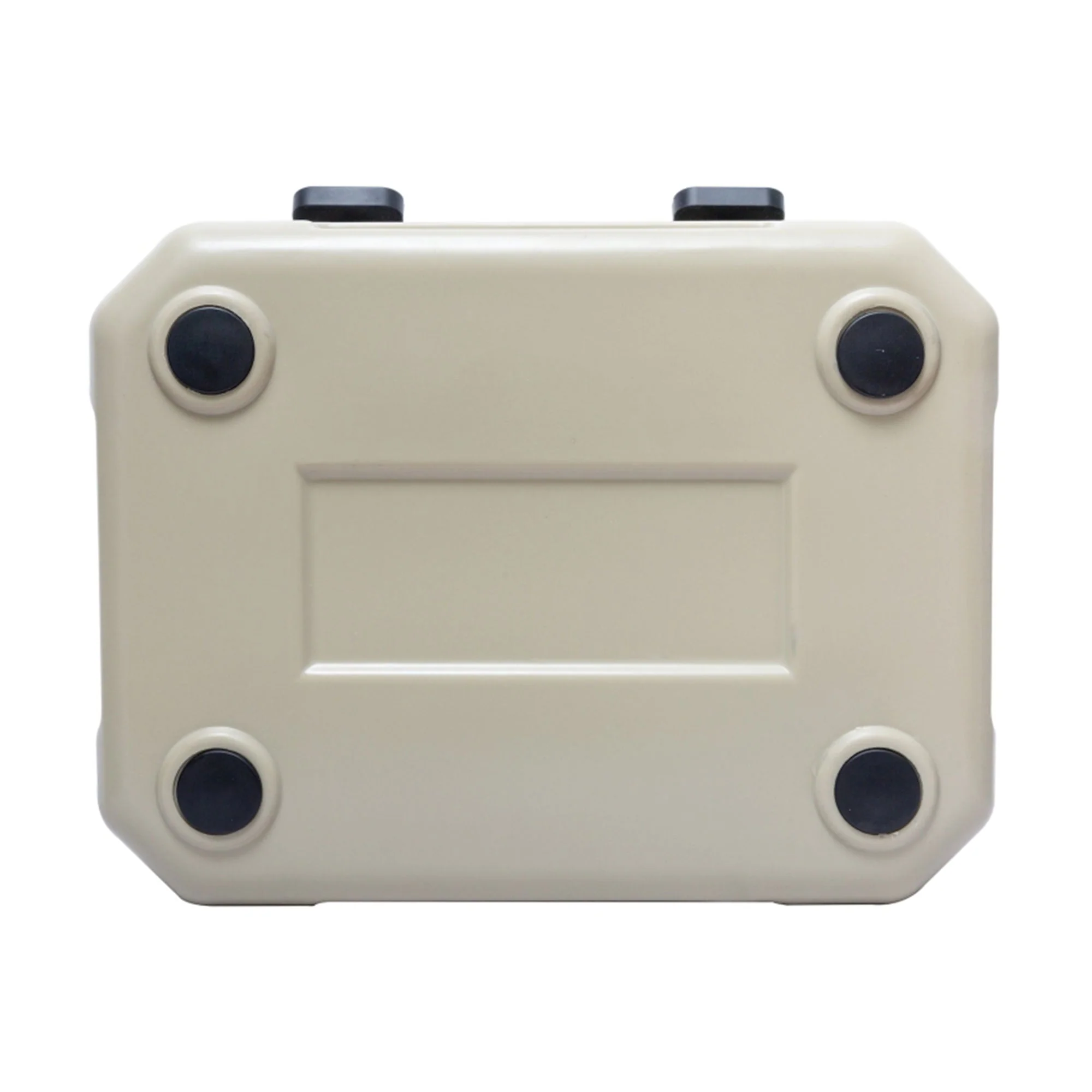CAMP-ZERO 10 Liter 10.6 Quart Lidded Cooler with 2 Molded In Cup Holders, Beige - Image 9