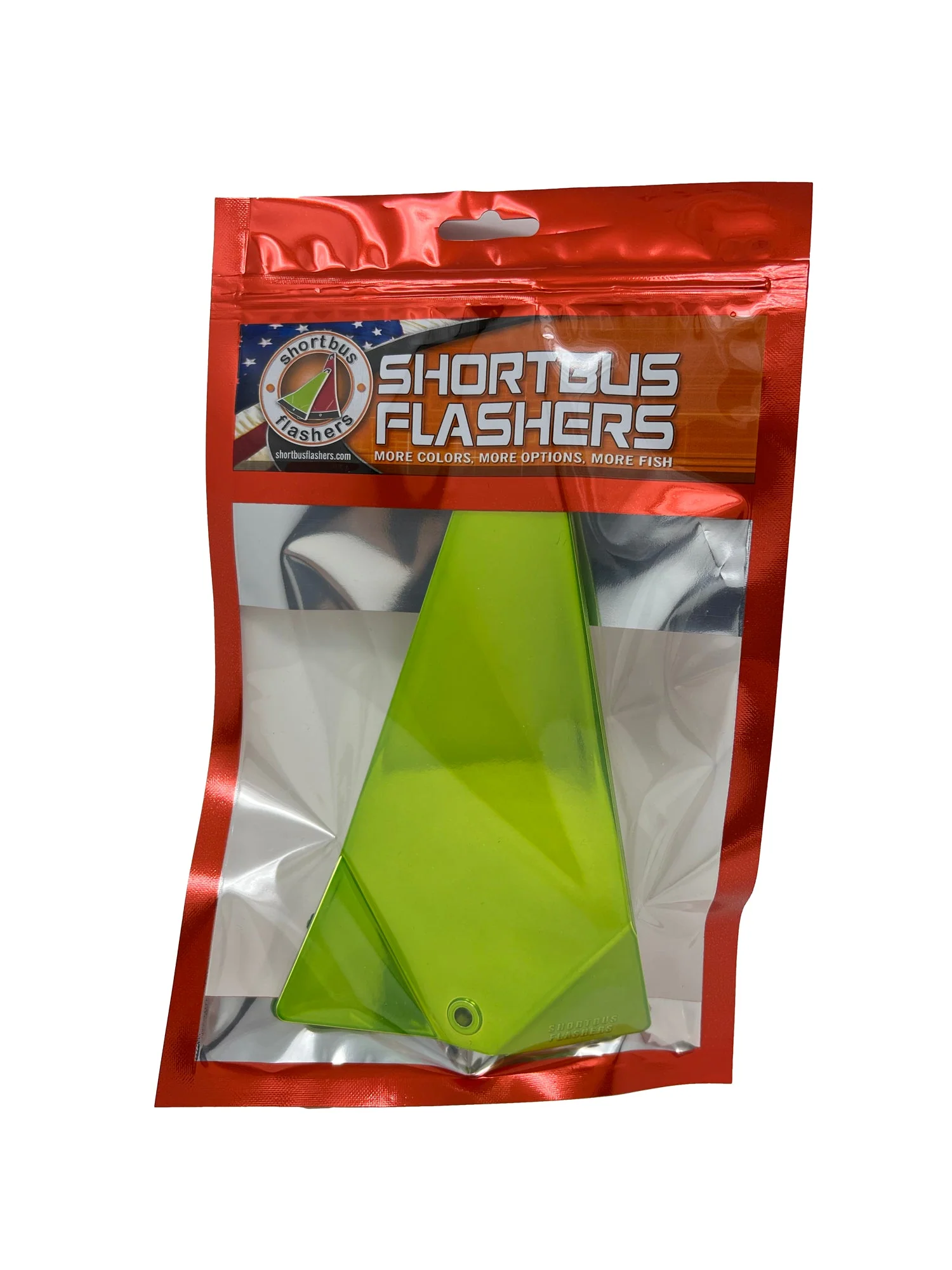 Candy Triangle Chartreuse Mirror Flasher - Image 2