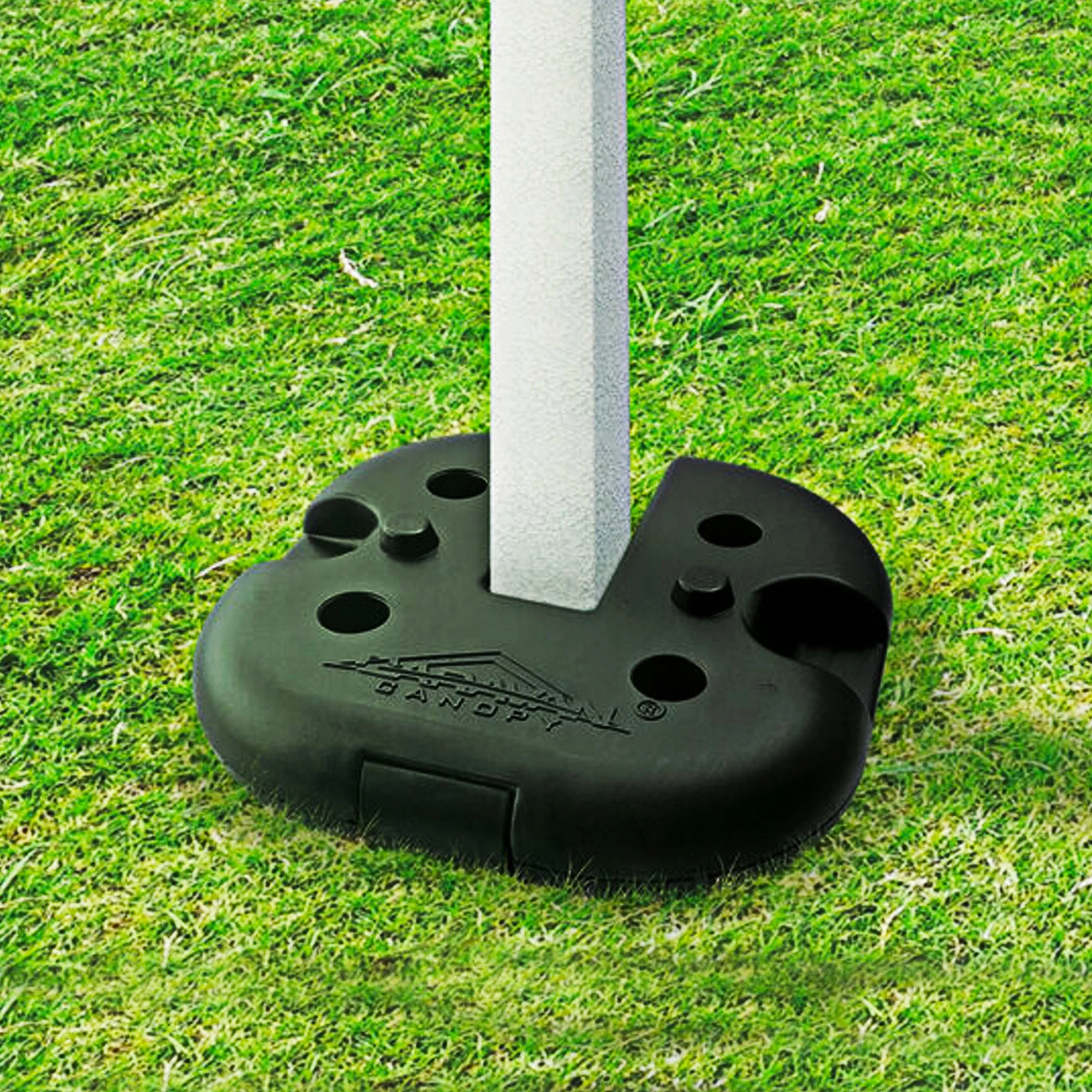 Caravan Canopy Durable Rubber 6 Pound Cement Canopy Weight Plates, Set of 4 - Image 4