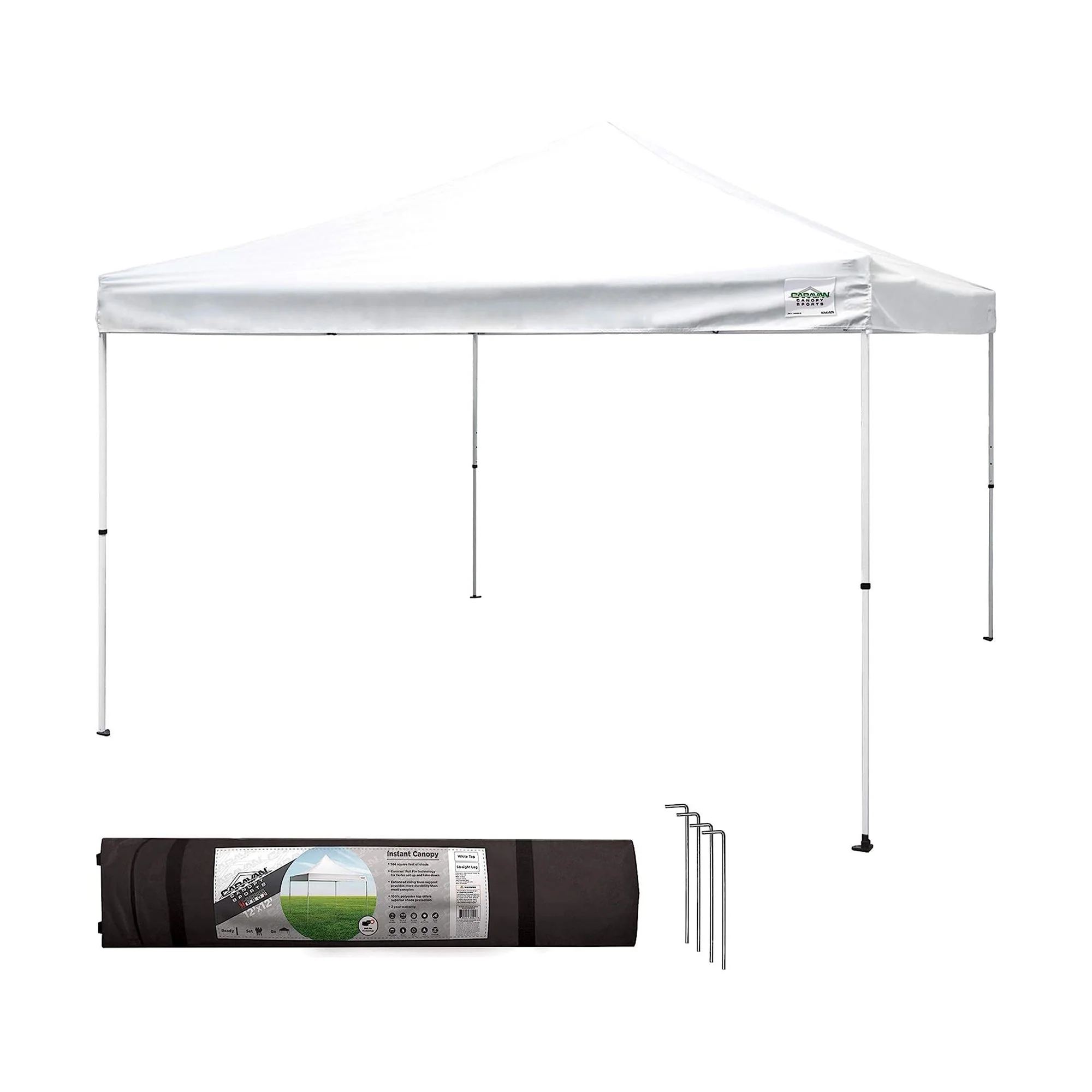 Caravan Canopy Straight Leg Instant Canopy and Sidewalls w/Set of 4 Weights - Image 3