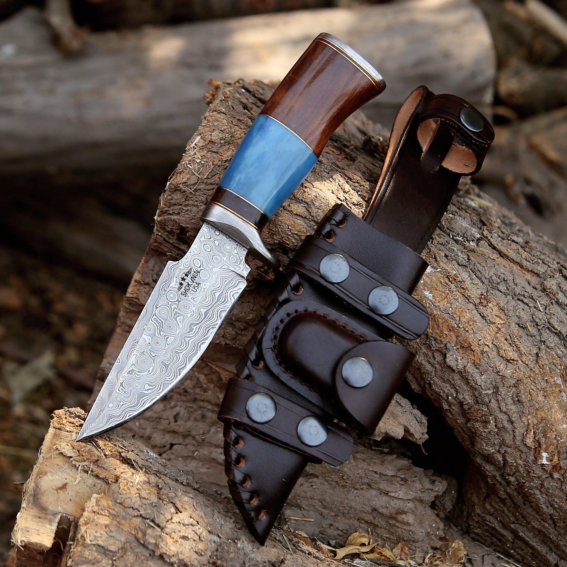Champion Hunting Knife with Rosewood & Bone Handle - Image 2
