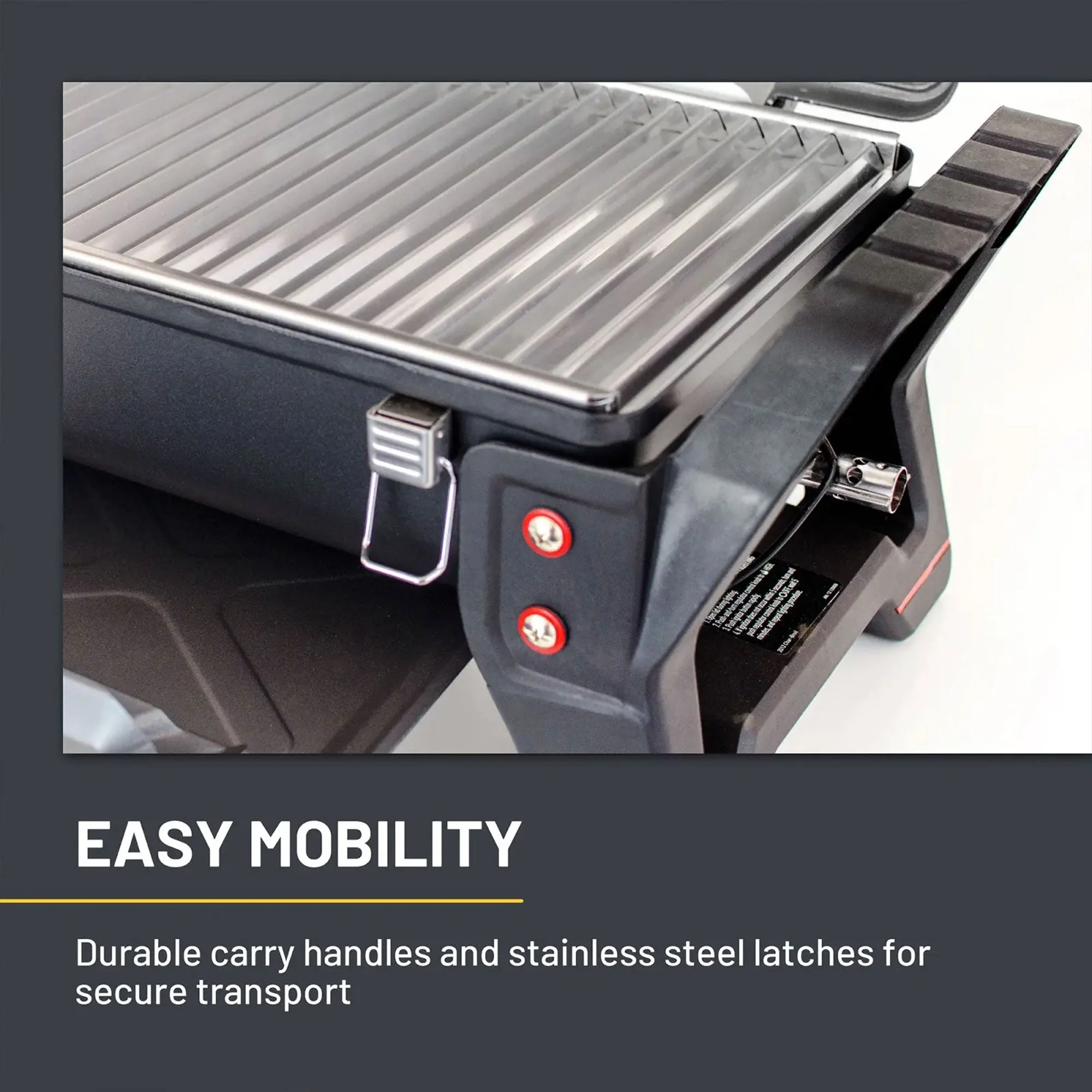 Char-Broil Grill2Go X200 Tabletop Gas Grill w/Tru-Infrared Cooking System, Black - Image 5