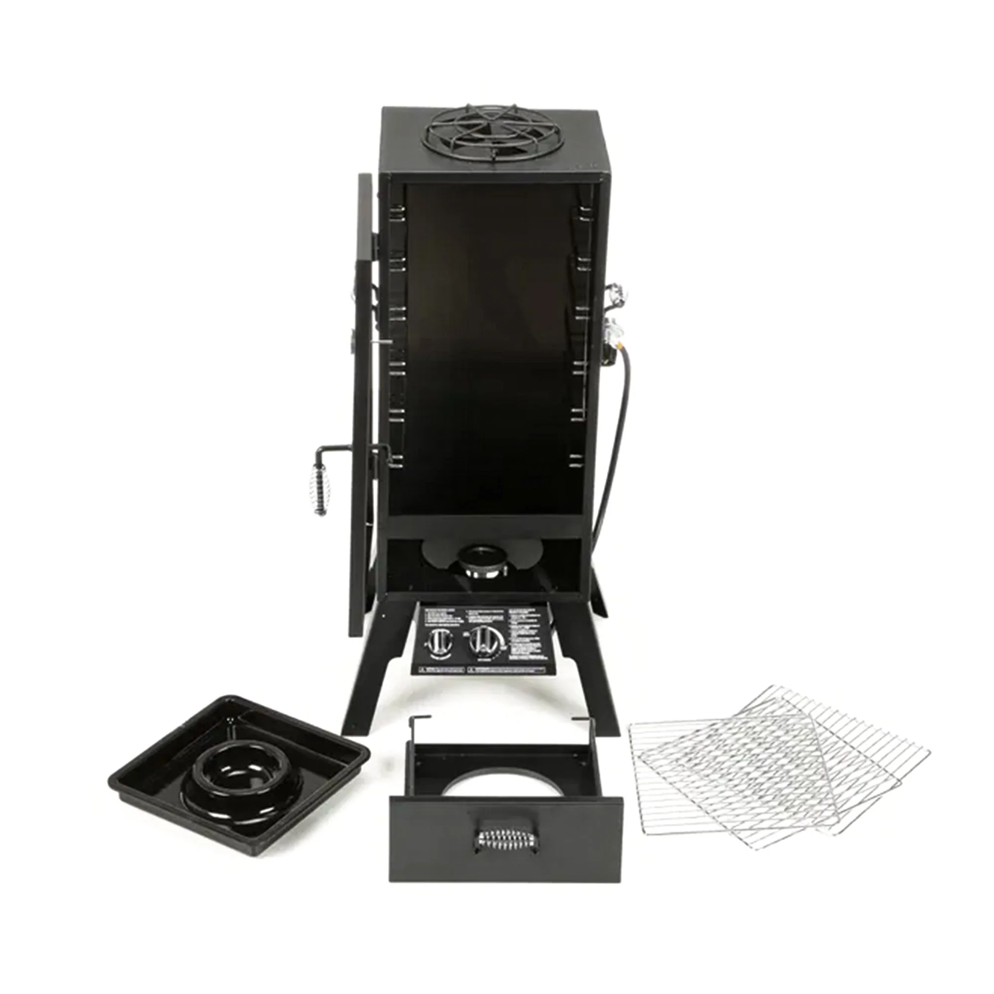Char-Broil Vertical 45 Inch Liquid Propane Outdoor Steel Grill Gas Smoker, Black - Image 7