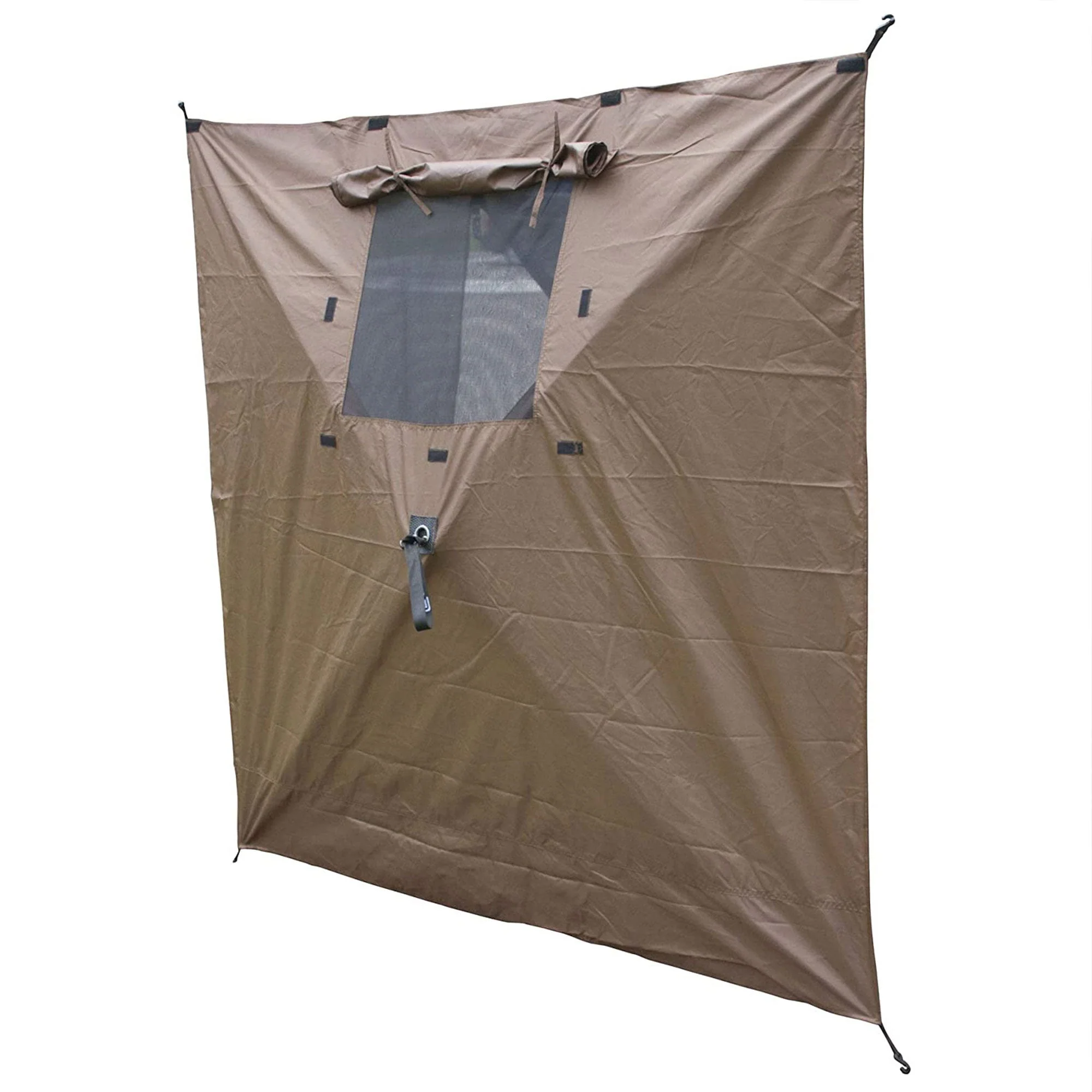CLAM Quick-Set Screen Hub Tent Wind & Sun Panels, Accessory Only, Brown (4 Pack) - Image 2