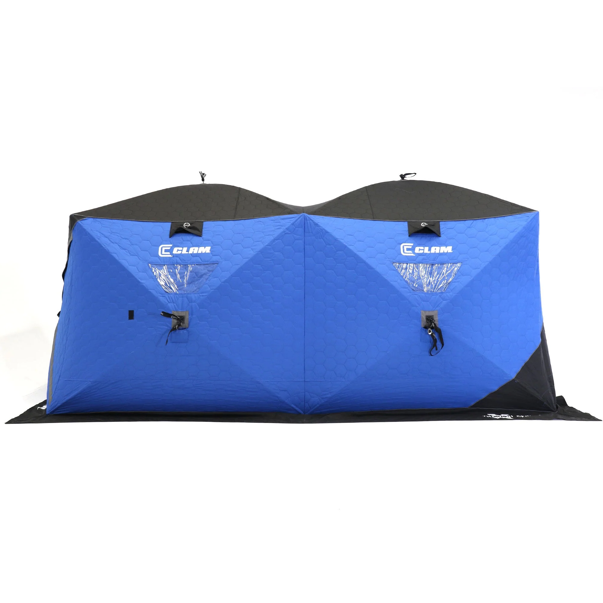 CLAM X-800 Portable 15'x8' 7 Person Pop Up Ice Fishing Thermal Hub Shelter Tent - Image 6