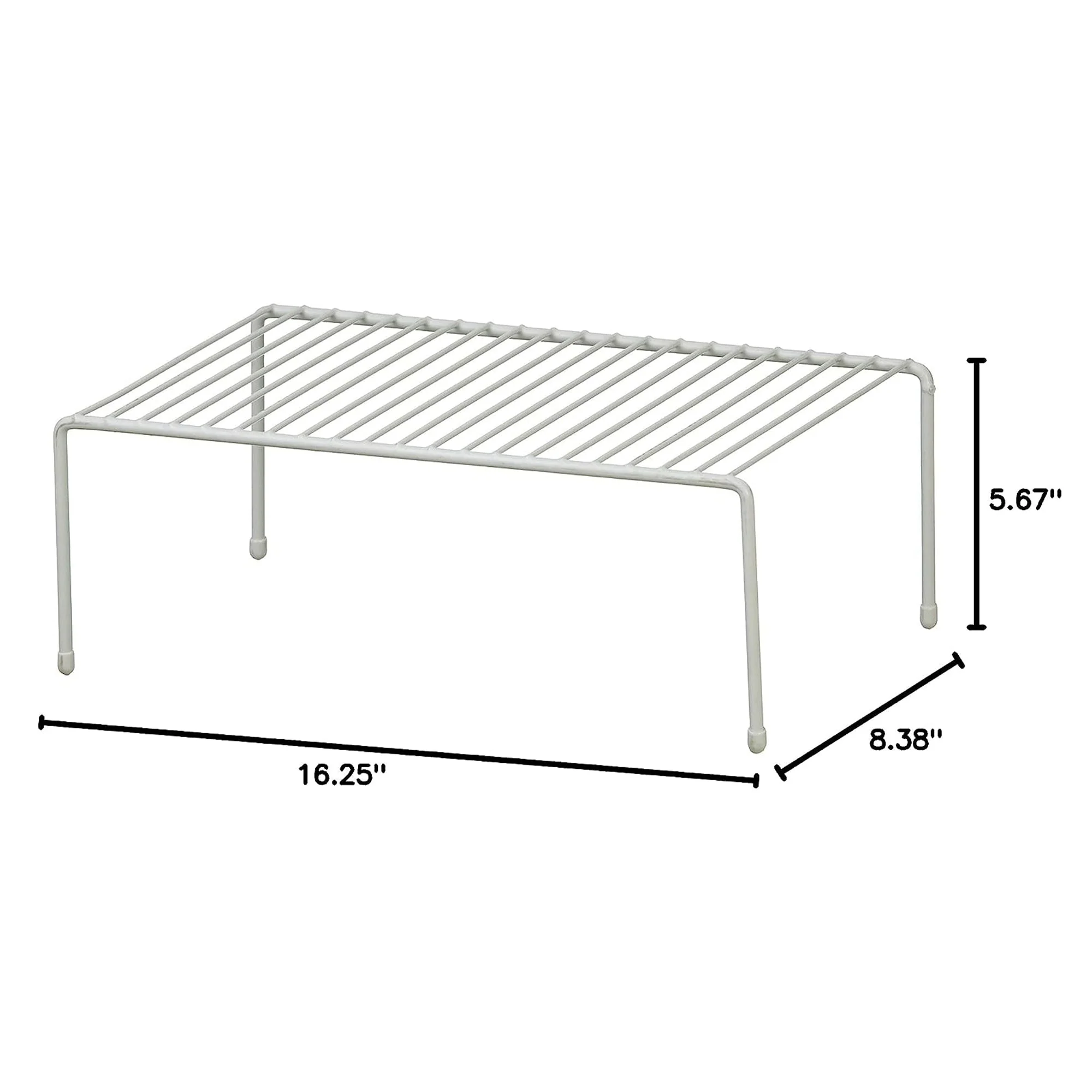 ClosetMaid 16.25'' x 8.38'' x 5.68'' Large Wire Shelf Rack Organizer Unit, White - Image 4