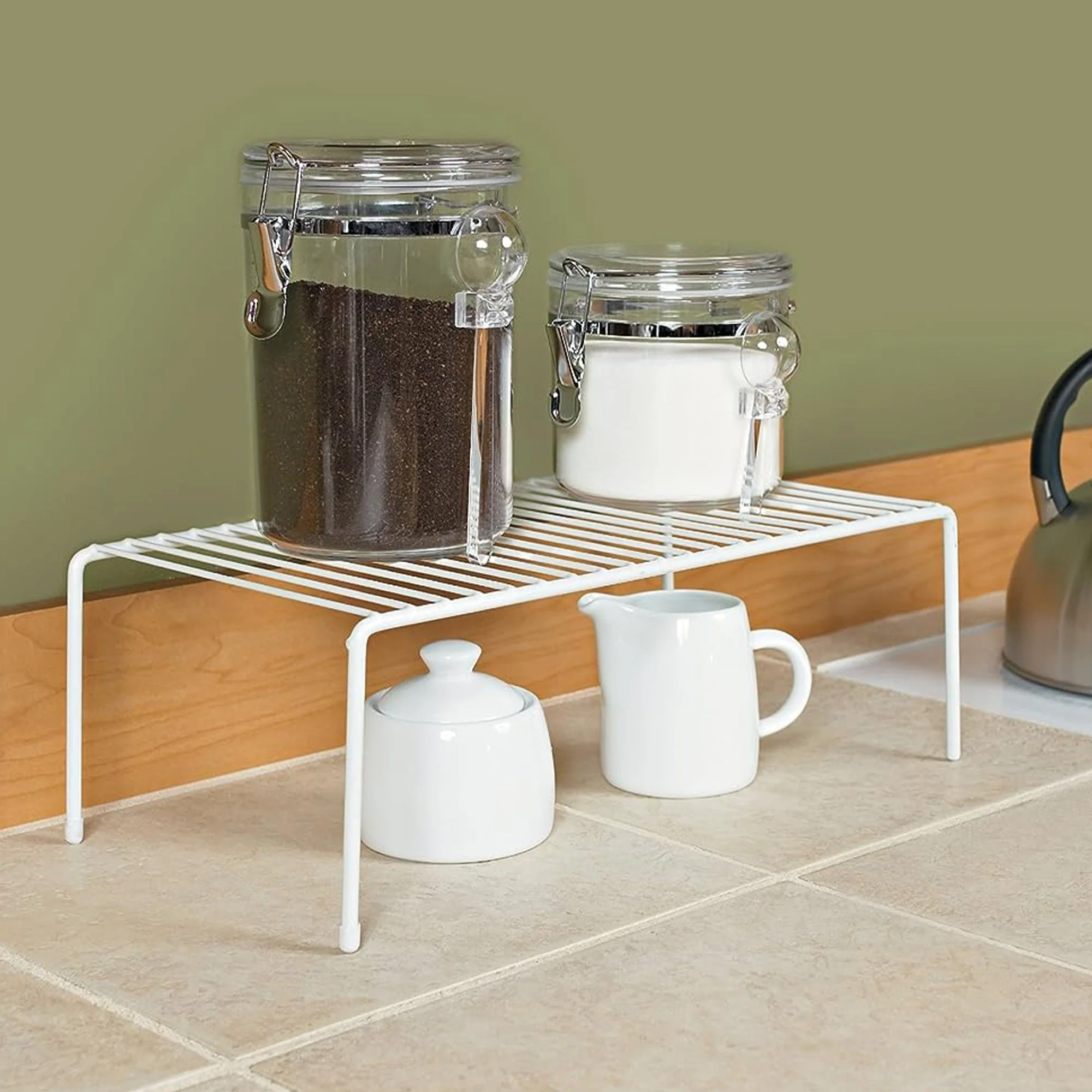 ClosetMaid 16.25'' x 8.38'' x 5.68'' Large Wire Shelf Rack Organizer Unit, White - Image 8