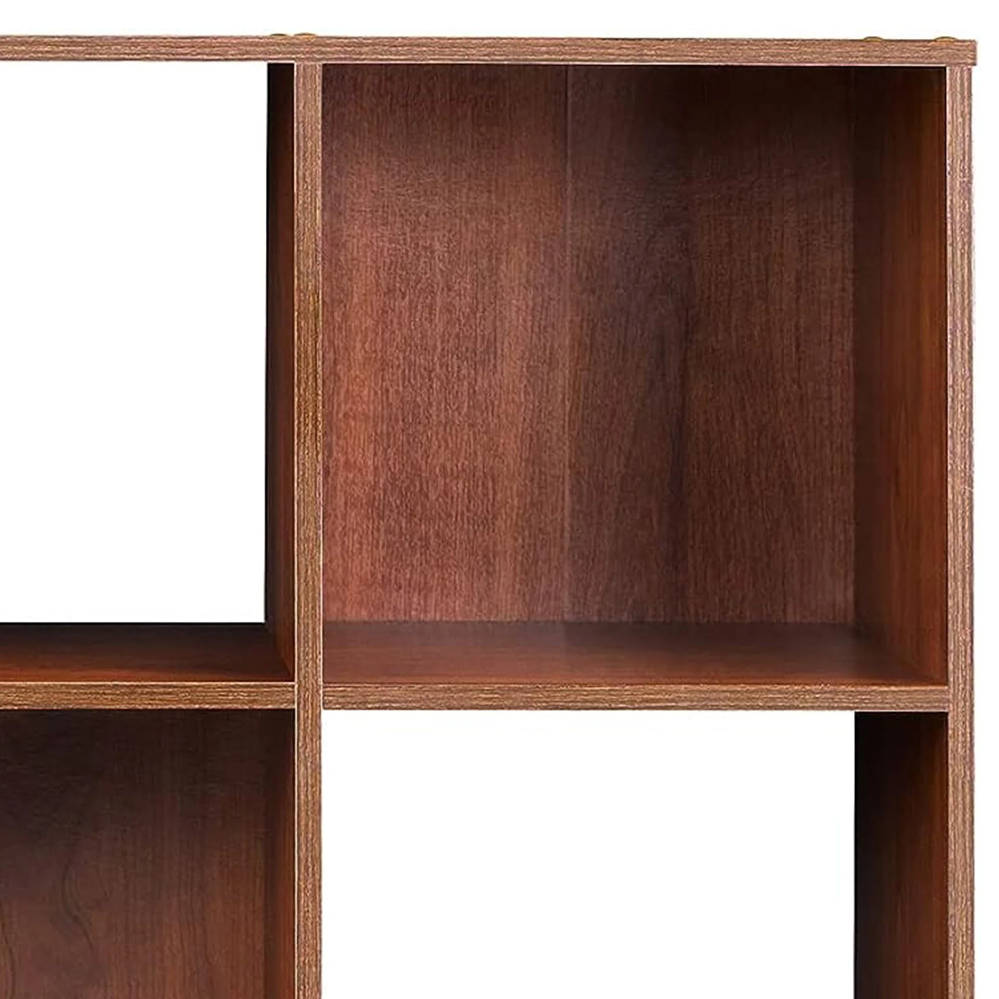 ClosetMaid 9 Cube Cubby Wood Open Bookcase Display Shelf Organizer, Dark Cherry - Image 4