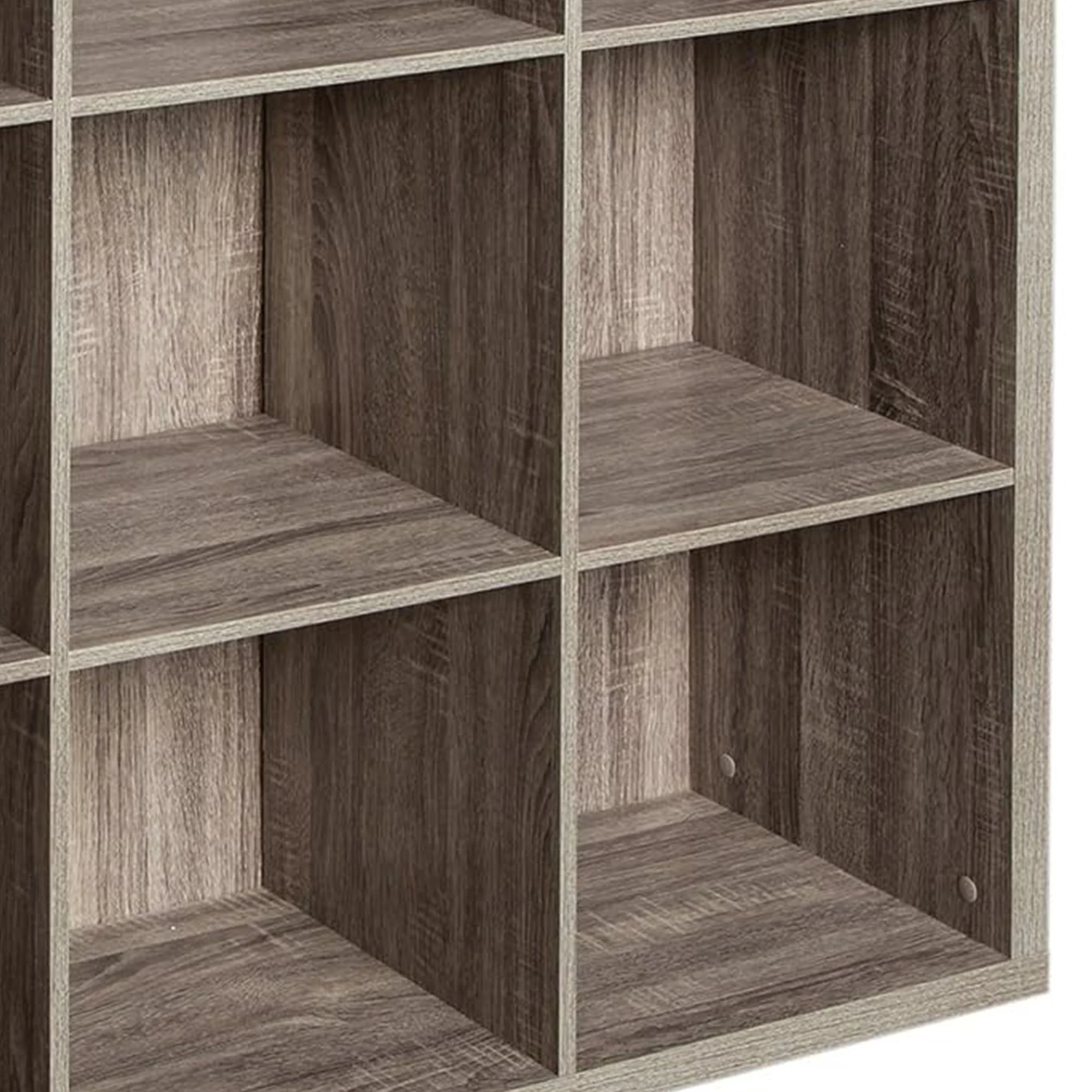 ClosetMaid 9 Cube Storage Shelf Bookshelf Home Organizer with Back Panel, Gray - Image 4