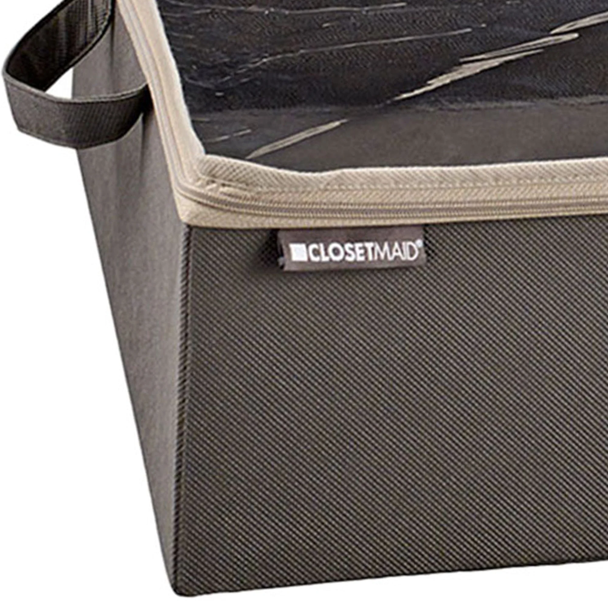 ClosetMaid Fabric Organizer Multiple Item Storage Zip Bag, Charcoal (4 Pack) - Image 3
