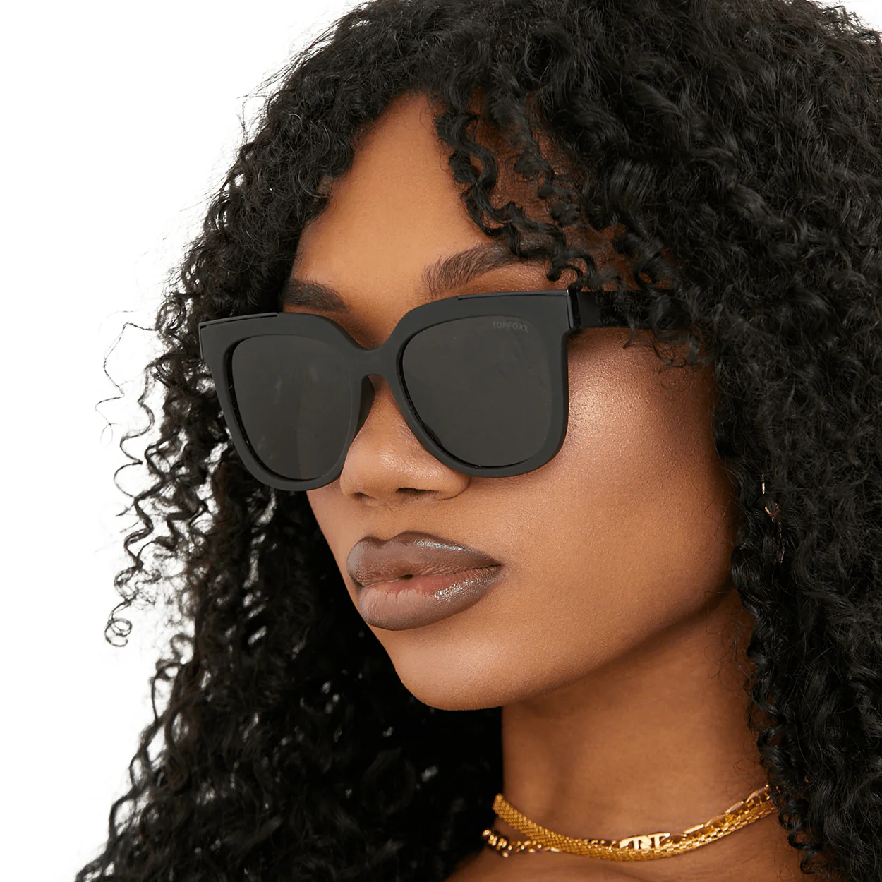 Coco - Sustainable Black Frame Black Lens Wayfarer Sunglasses - Image 4