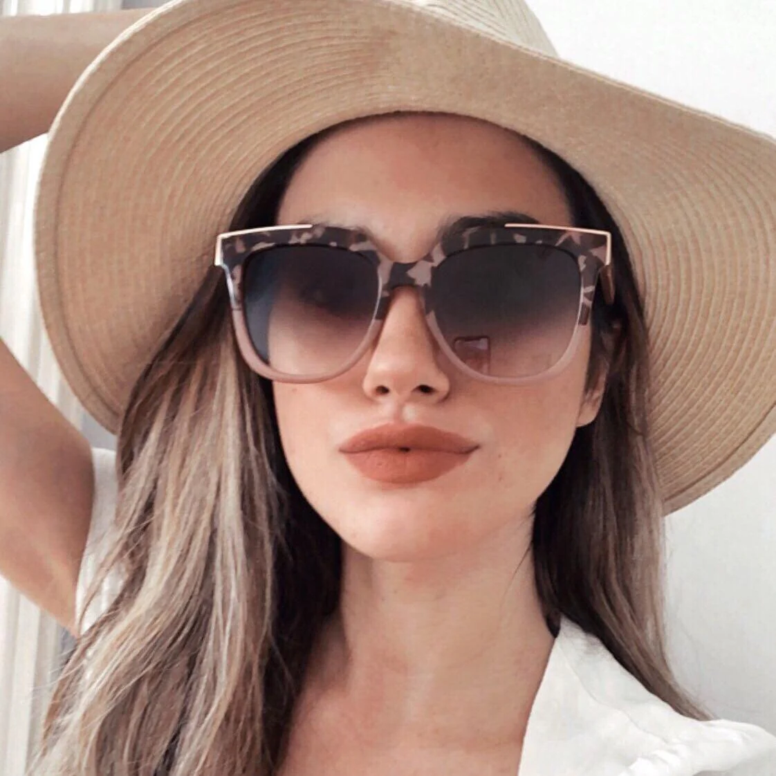Coco - Tortoise Frame Brown Lens Wayfarer Sunglasses - Image 3