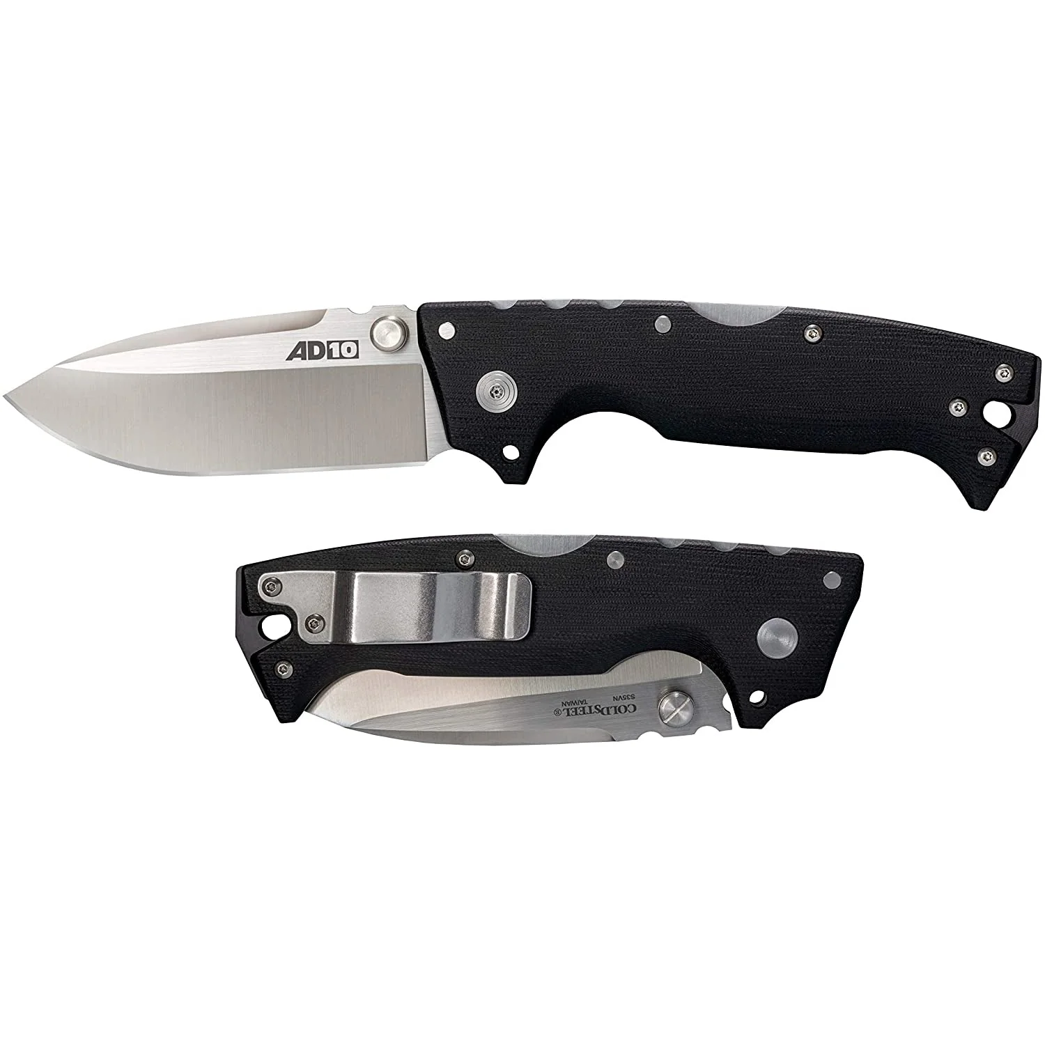 Cold Steel 28DD AD-10 Tactical Folding Locking Drop Point Blade Pocket Knife - Image 2
