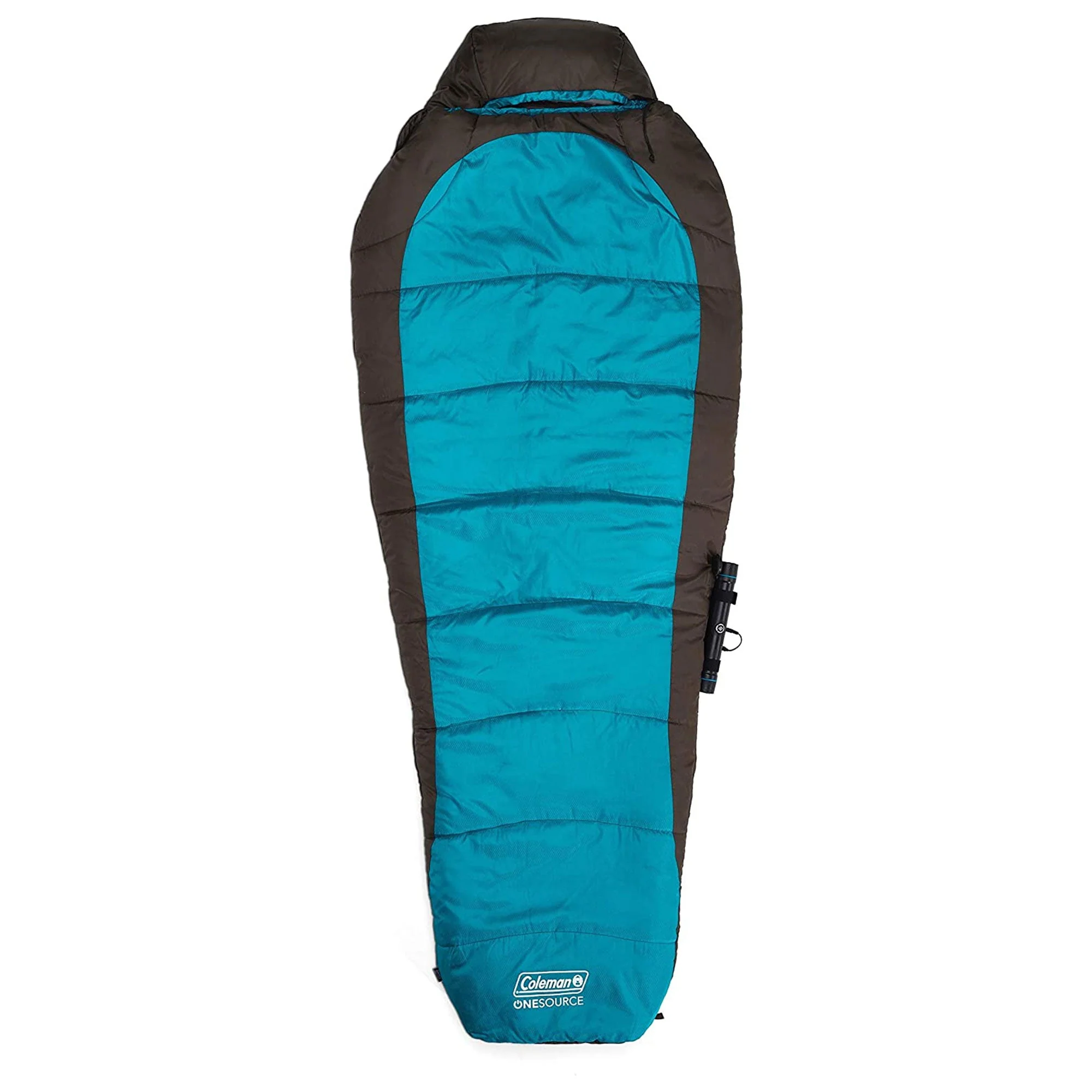 Coleman OneSource All Season Rechargeable Adjustable Heated Sleeping Bag, Teal - Image 2