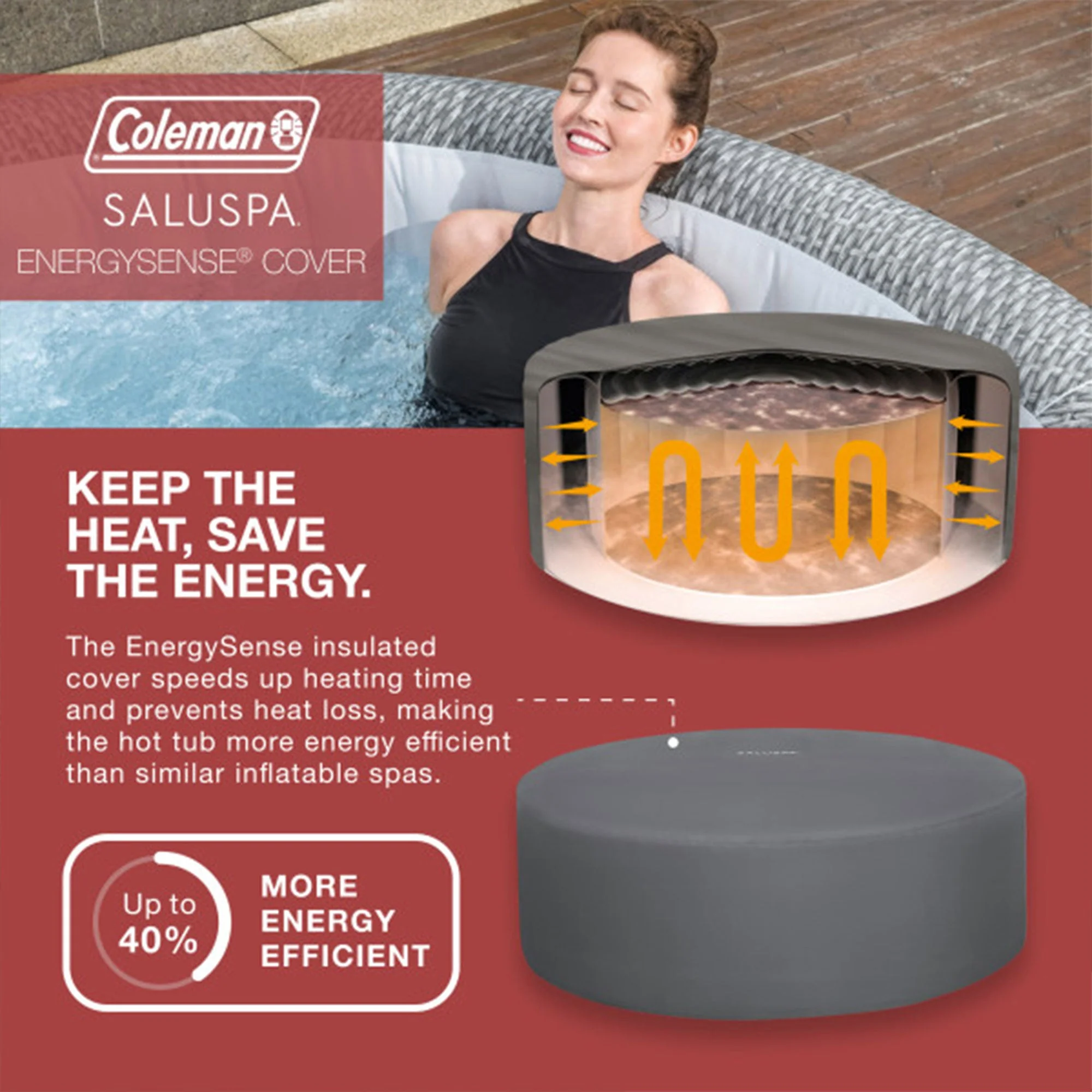 Coleman Saluspa Sicily AirJet Hot Tub & 4 Saluspa Pool/Spa Seat & 2 Pillows - Image 4