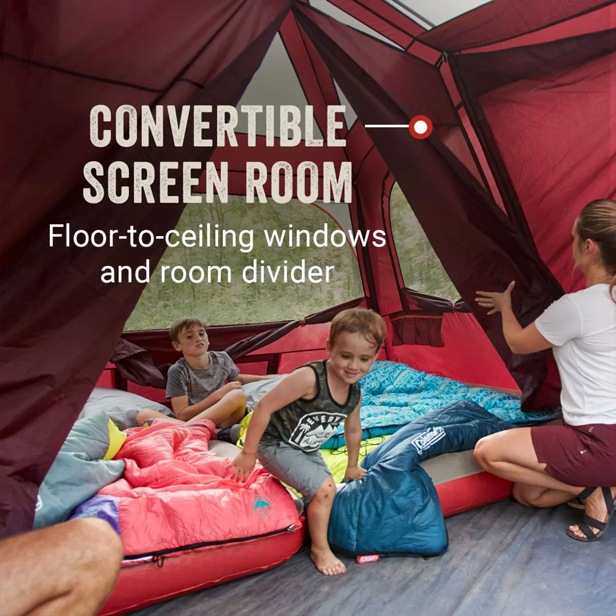 Coleman Skylodge Outdoor WeatherTec System Instant 10 Person Family Camping Tent - Image 3