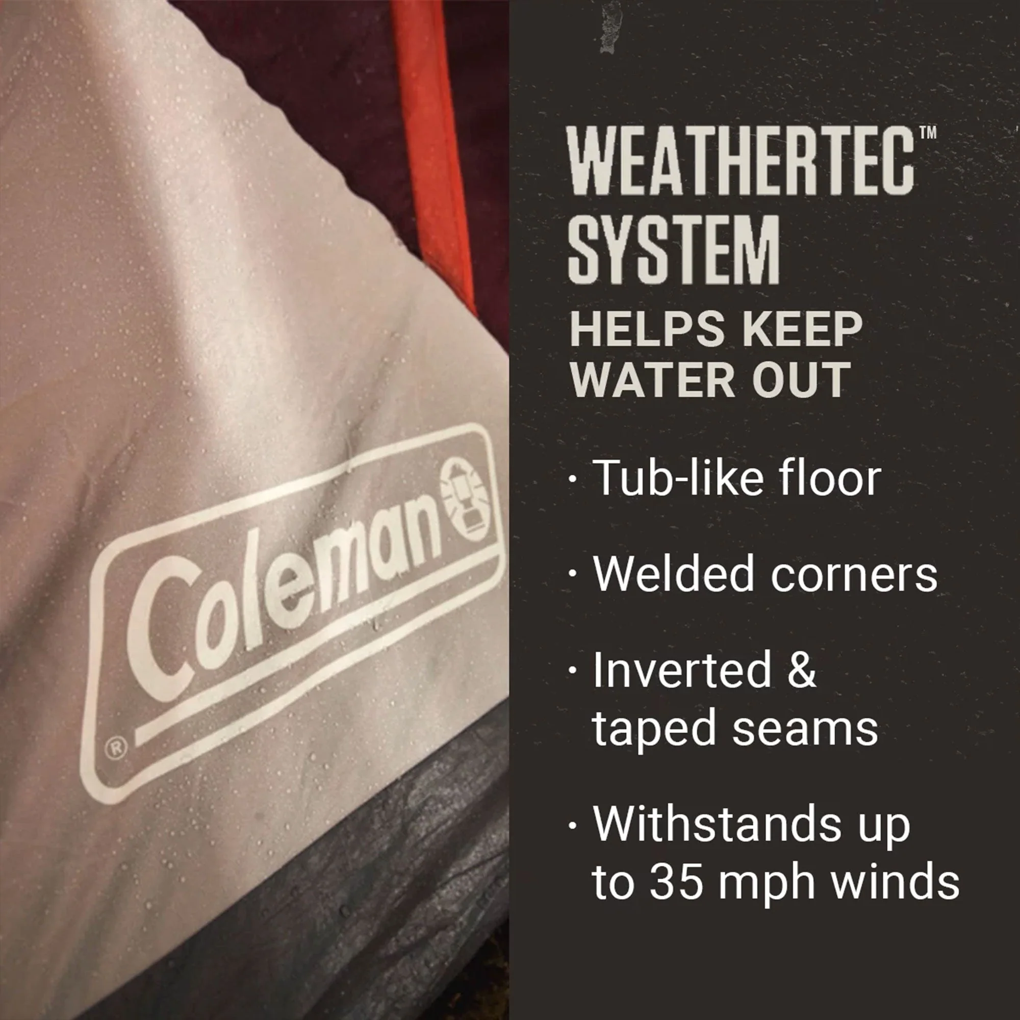 Coleman Skylodge Outdoor WeatherTec System Instant 10 Person Family Camping Tent - Image 4