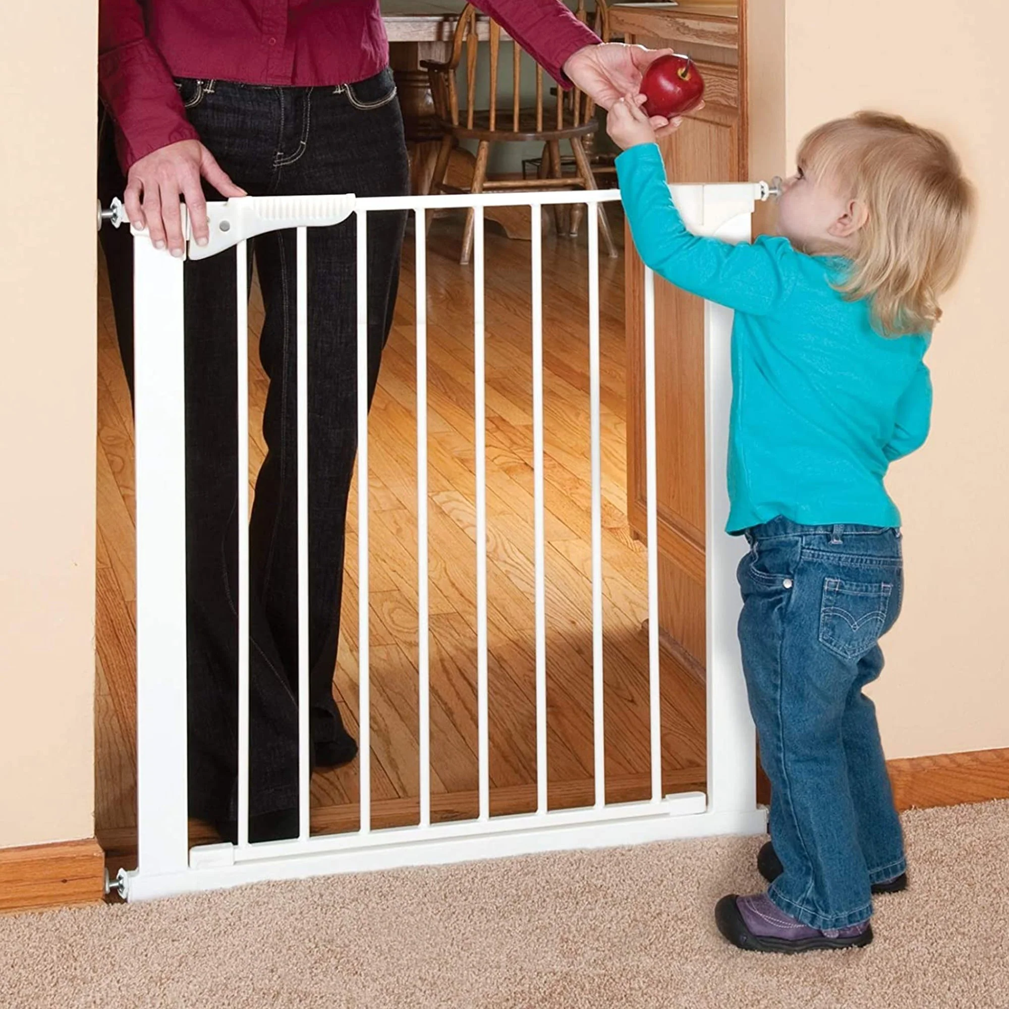 Command Pet Products 2-Way Door Pressure Gate for Pets, 29-32"W x 29.5"H, White - Image 5