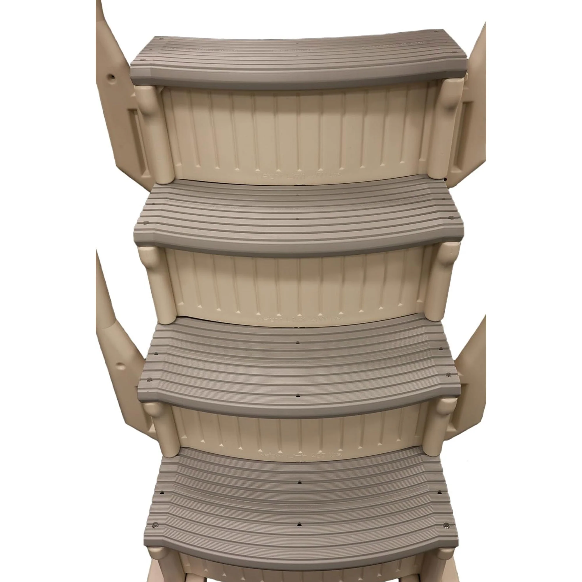 Confer Plastics CCX-AG 4 Step Above Ground Pool Ladder Stair Entry System, Grey - Image 4