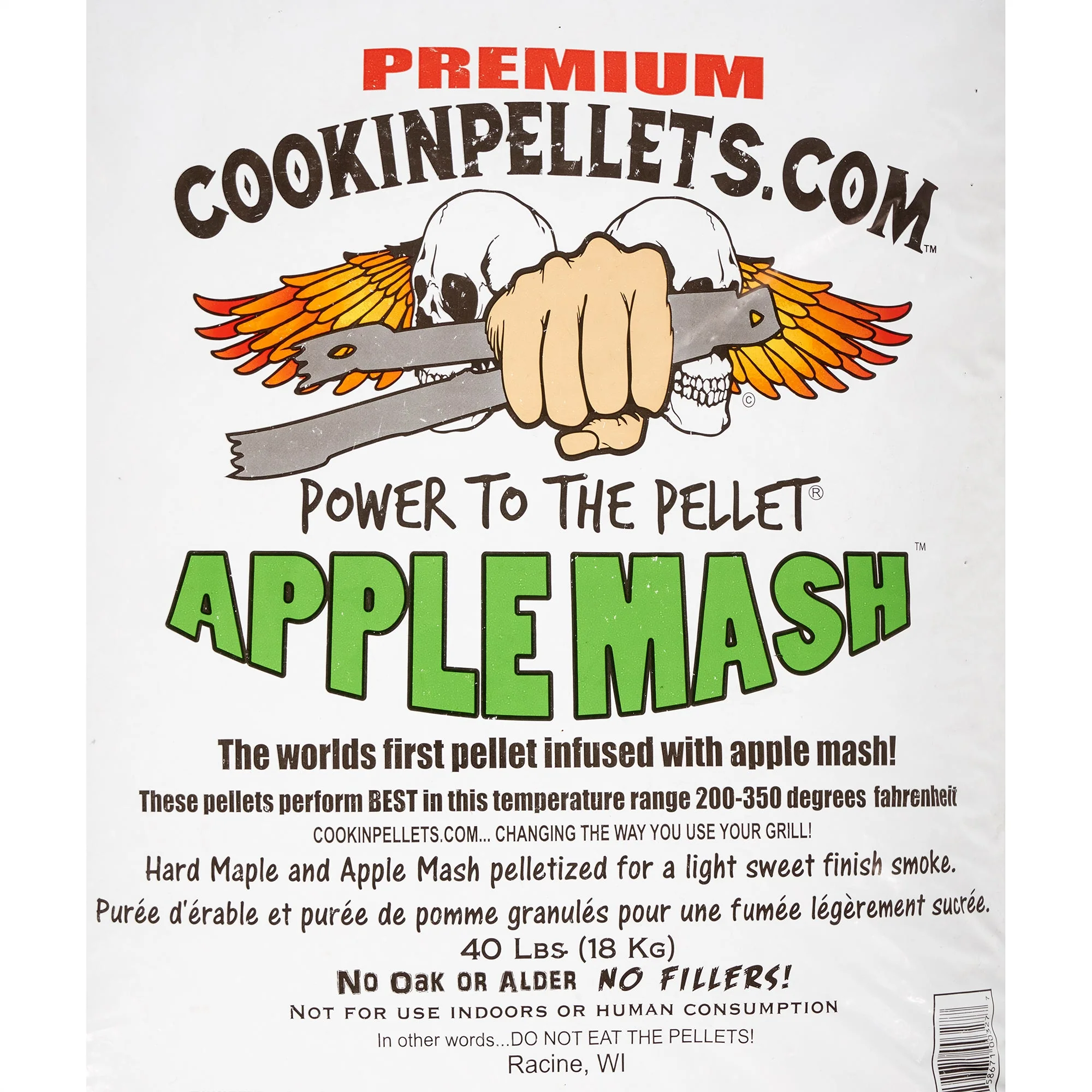 CookinPellets 40 Pound Bag Apple Mash Hard Maple Smoker Wood Pellets, (3 Pack) - Image 5