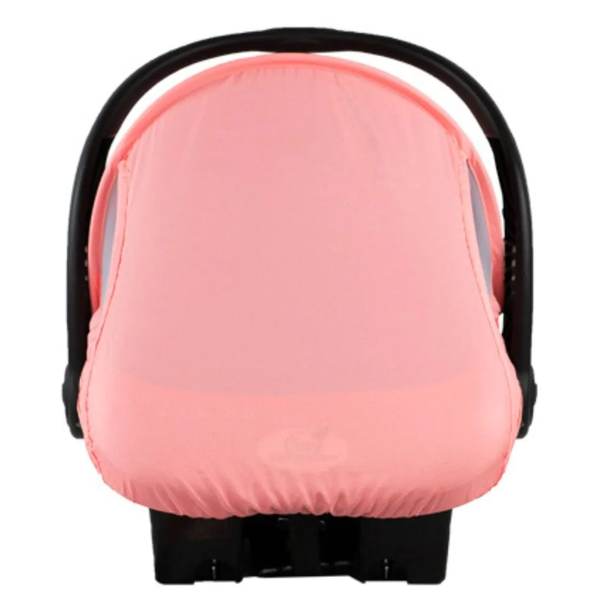 CozyBaby Lightweight Mesh Sun and Bug Infant Carrier Cover, Pink Grapefruit - Image 2