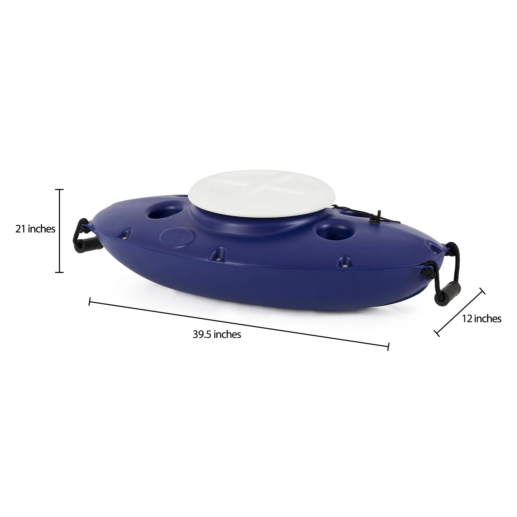 CreekKooler 30 Quart Camping Floating Water Companion Ice Chest Cooler, Blue - Image 8