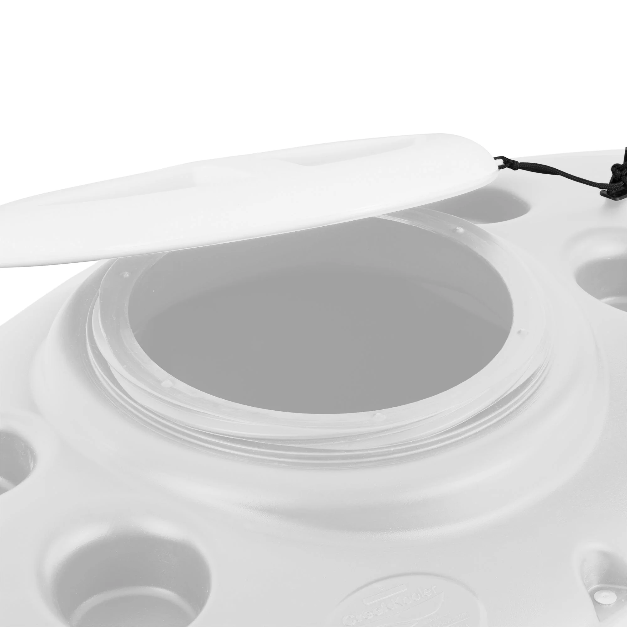 CreekKooler 30 Quart Floating Insulated Beverage Cooler Pull Behind Kayak, White - Image 6