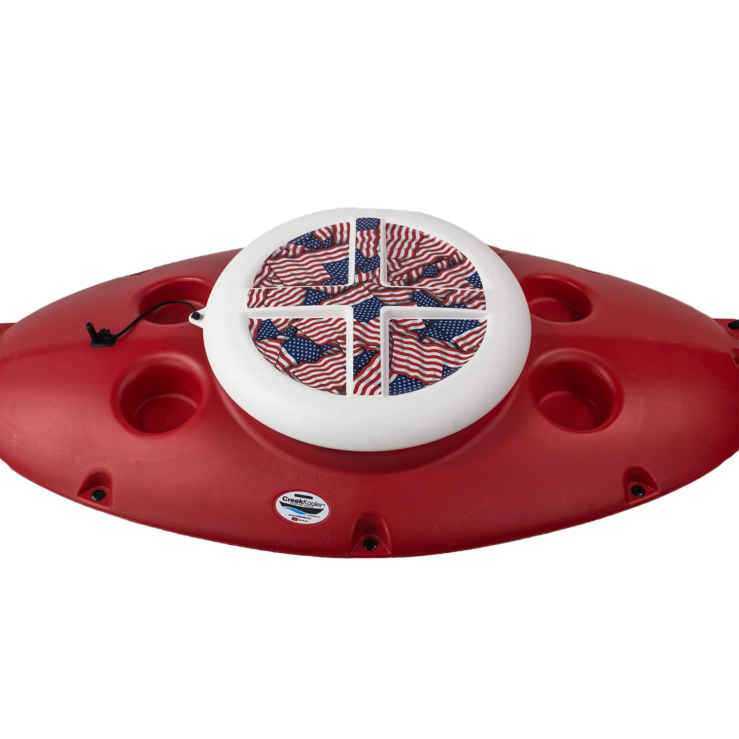 CreekKooler American Flag Insulated Floating Cooler Lid, 30 Quarts (Lid Only) - Image 2