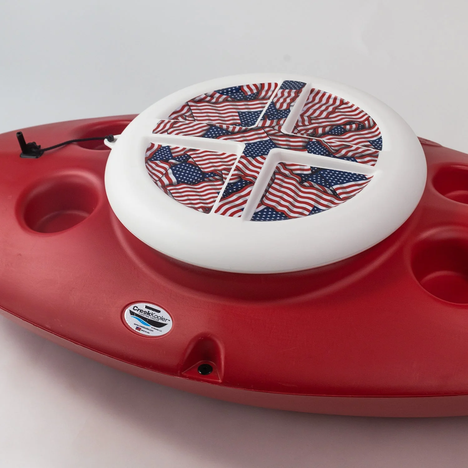CreekKooler American Flag Insulated Floating Cooler Lid, 30 Quarts (Lid Only) - Image 3