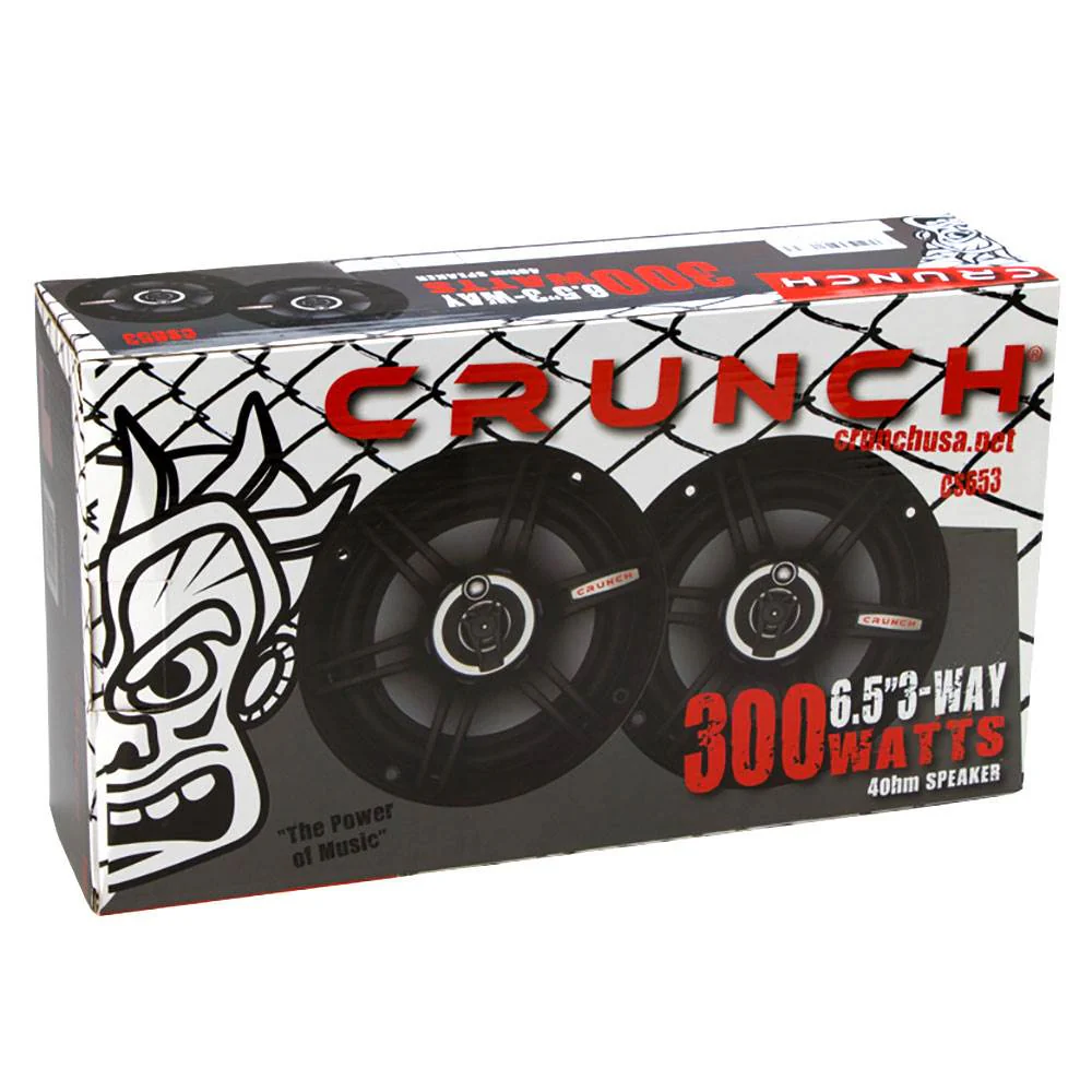 Crunch 300 Watts 6.5-Inch CS Speakers + 400 Watts 6x9 Inches Coaxial CS Speakers - Image 6