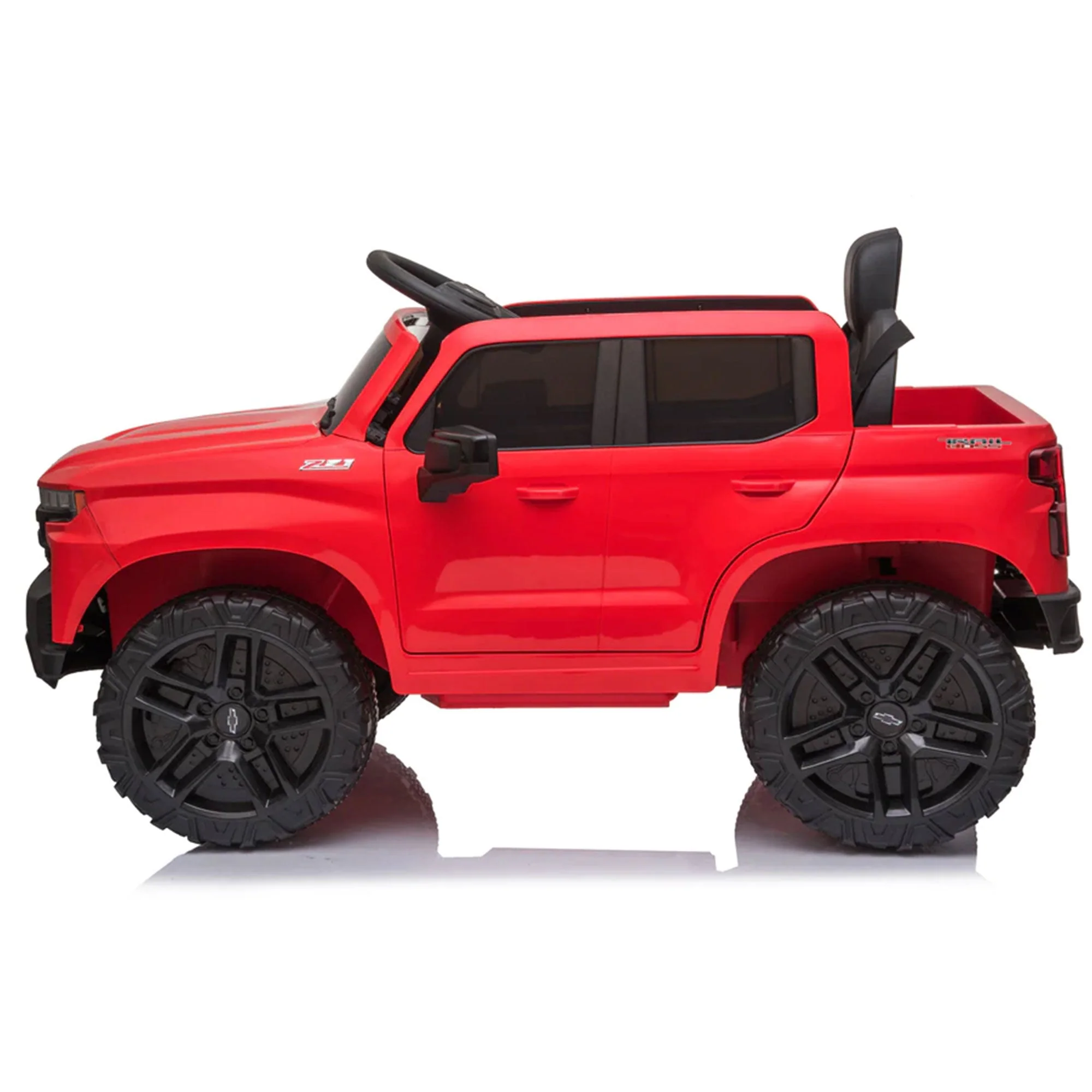 Dakott Chevy Silverado 4 x 4 Big Wheels Trail Boss Ride On Monster Truck, Red - Image 5