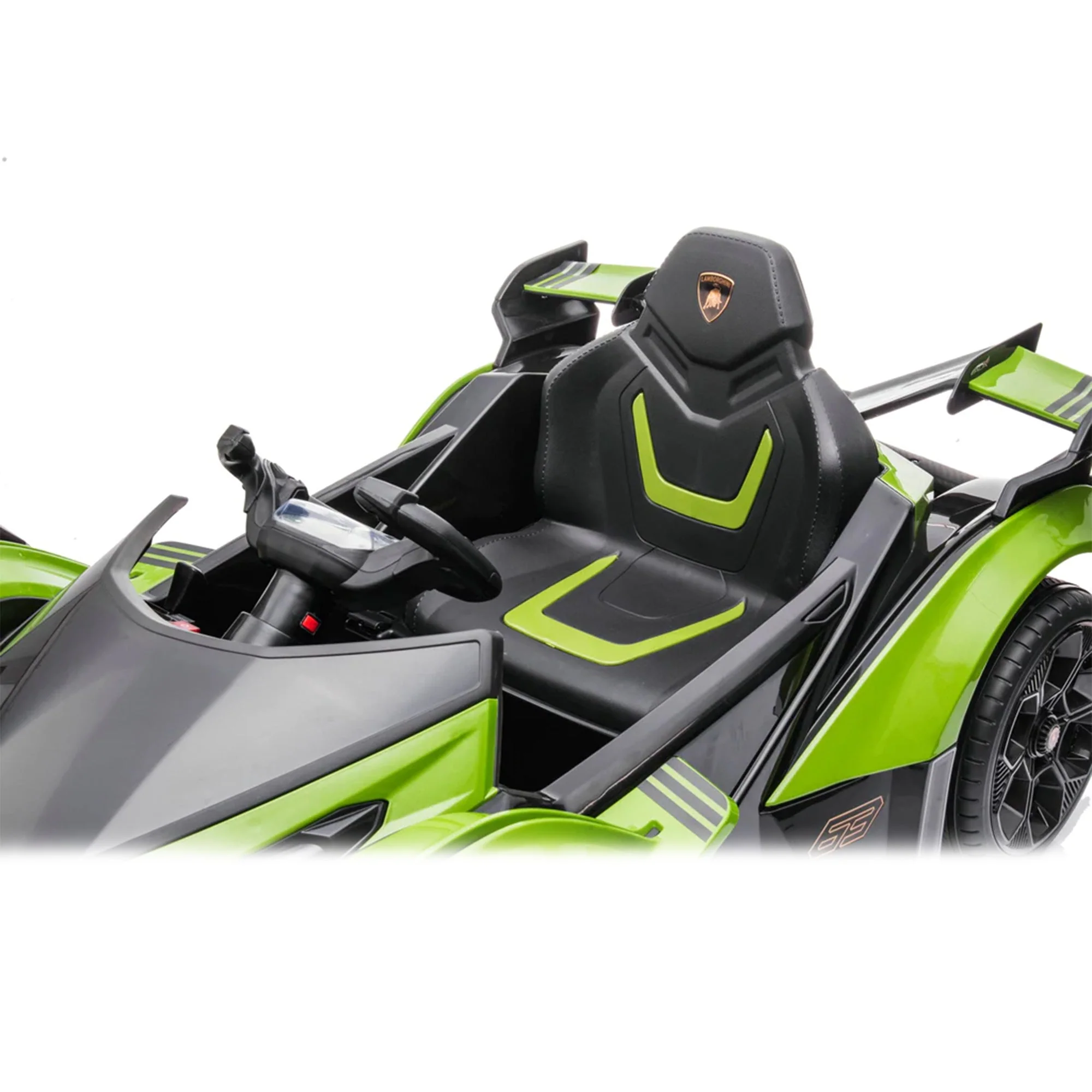 Dakott Lamborghini Gran Turismo V12 Vision Battery Power Ride On Car Toy, Green - Image 8
