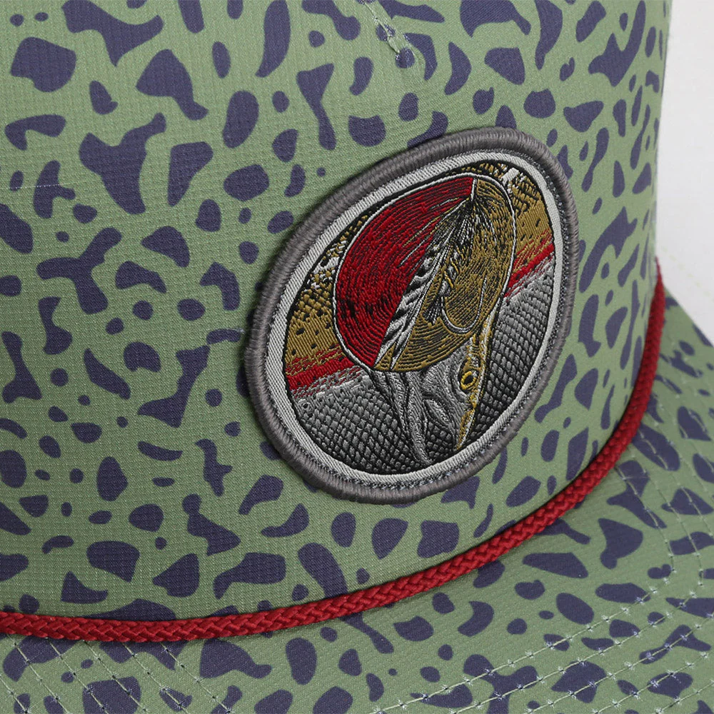 Dead Drift Fly Fishing Patch Trucker Hat Rope Cap - Image 6