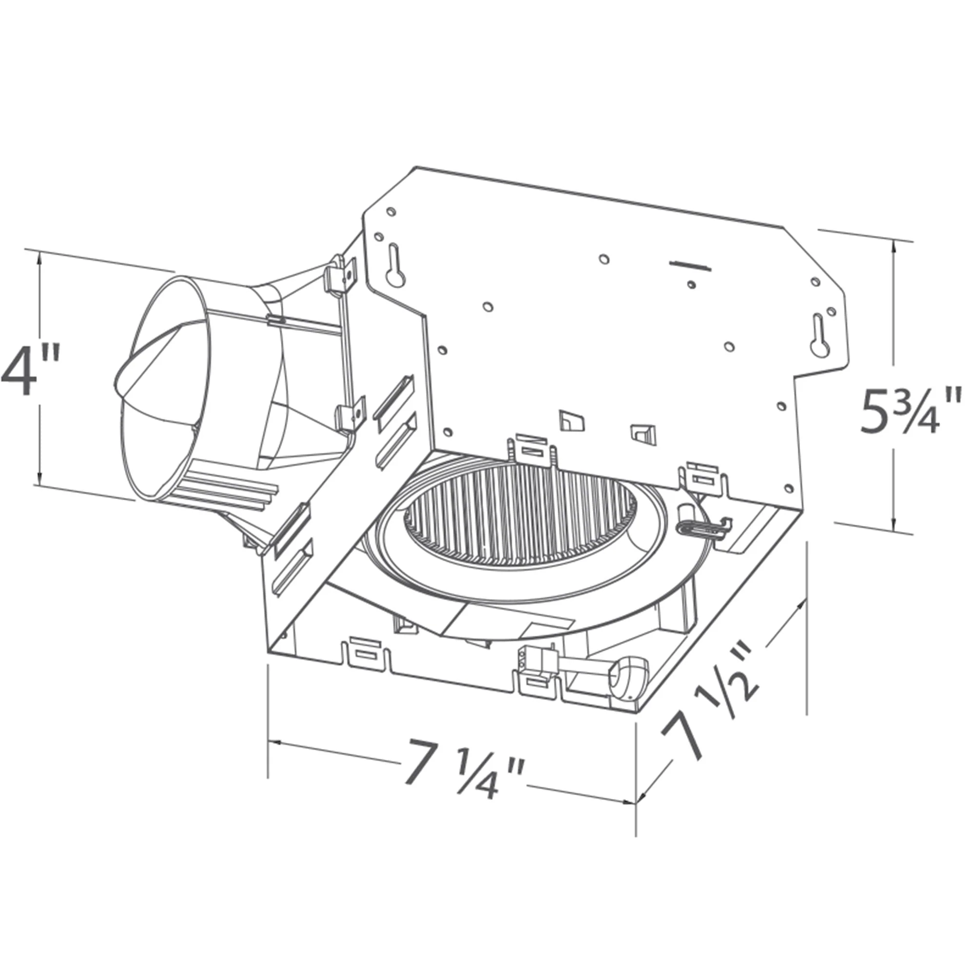 Delta Breez Integrity 100 CFM Exhaust Fan, LED Edge-Lit Flat Round Panel, White - Image 7
