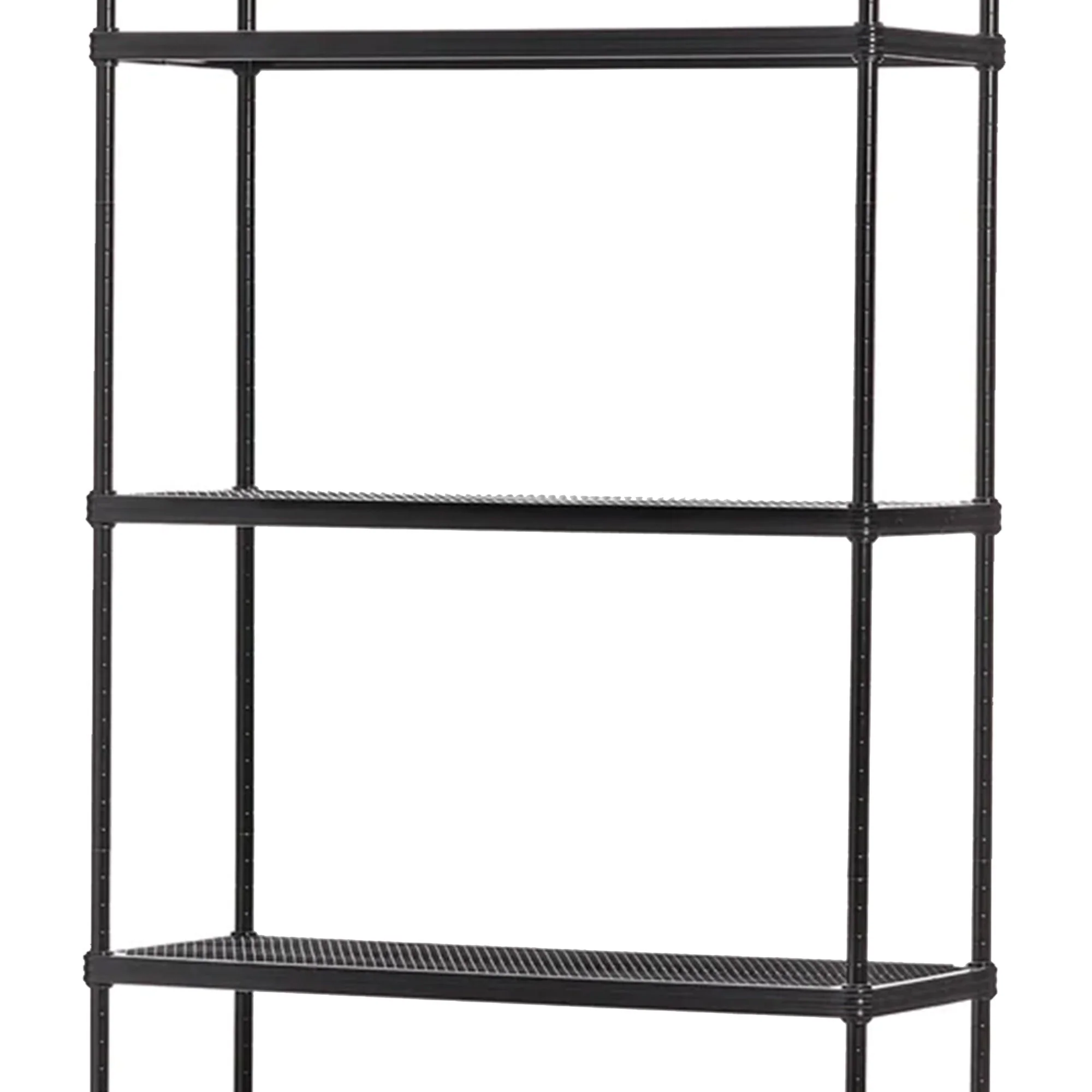Design Ideas MeshWorks 5 Tier Metal Storage Shelving Unit Rack Bookshelf, Black - Image 8