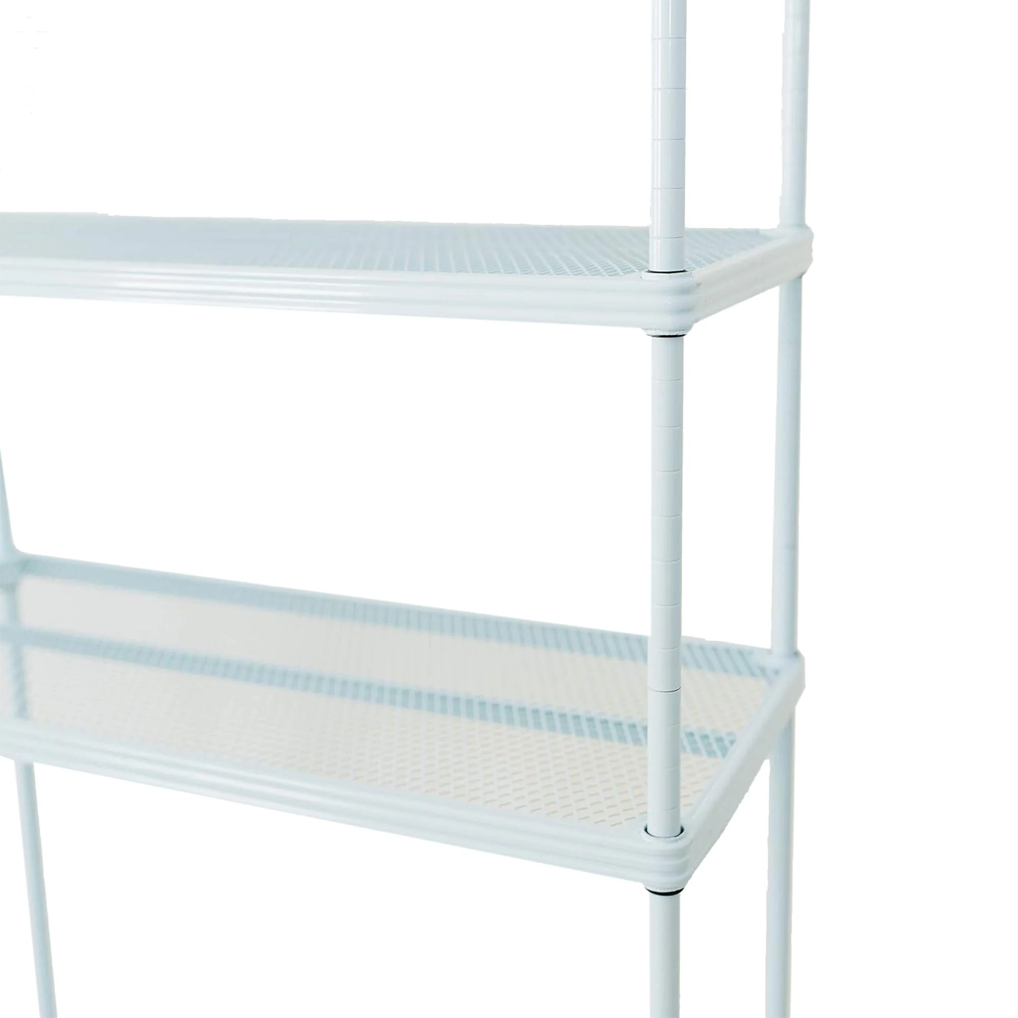 Design Ideas MeshWorks 5 Tier Metal Storage Shelving Unit Rack Bookshelf, Blue - Image 11