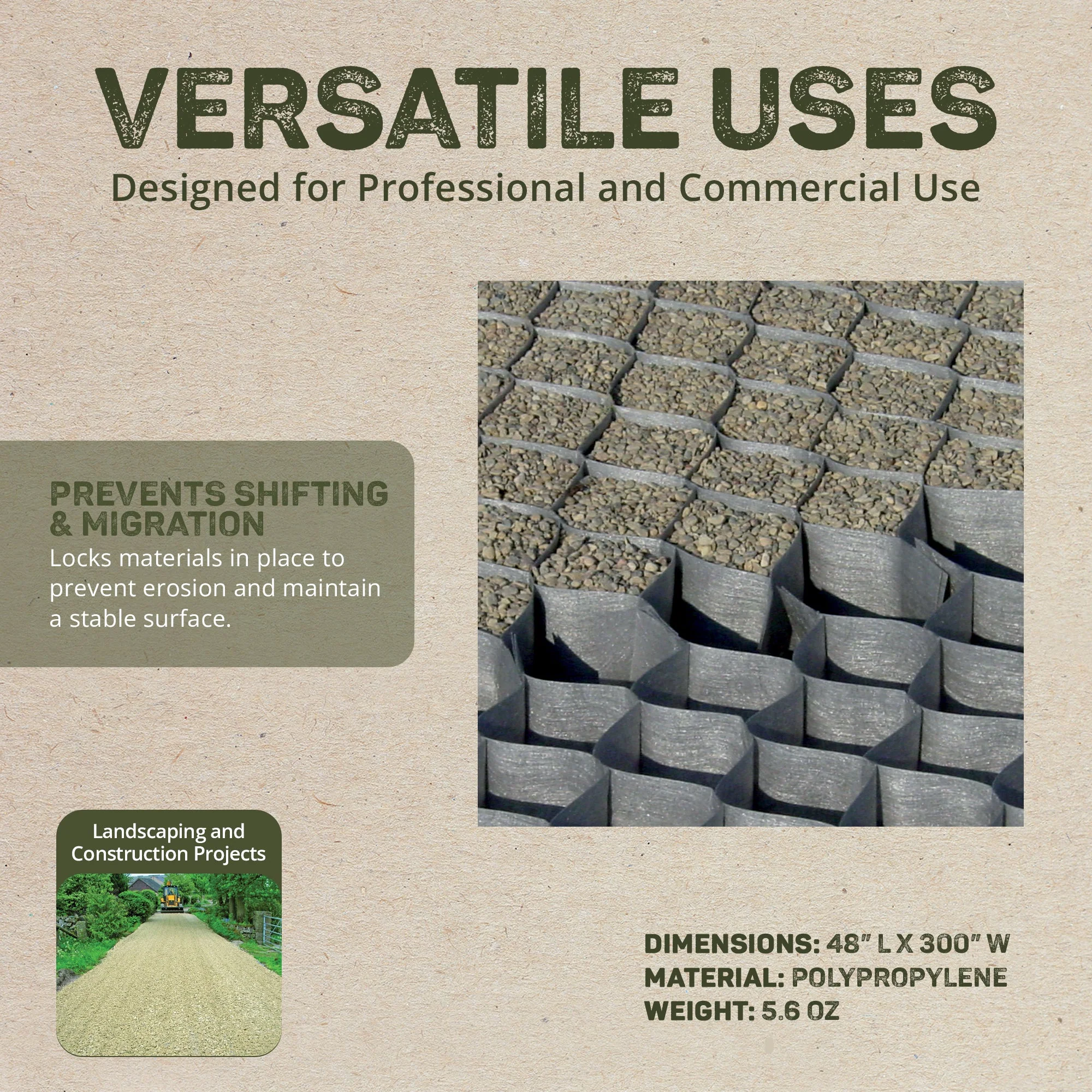 DeWitt DuPont GroundGrid Geotextile 3D Honeycomb 5.6oz Land Stabilization System - Image 4