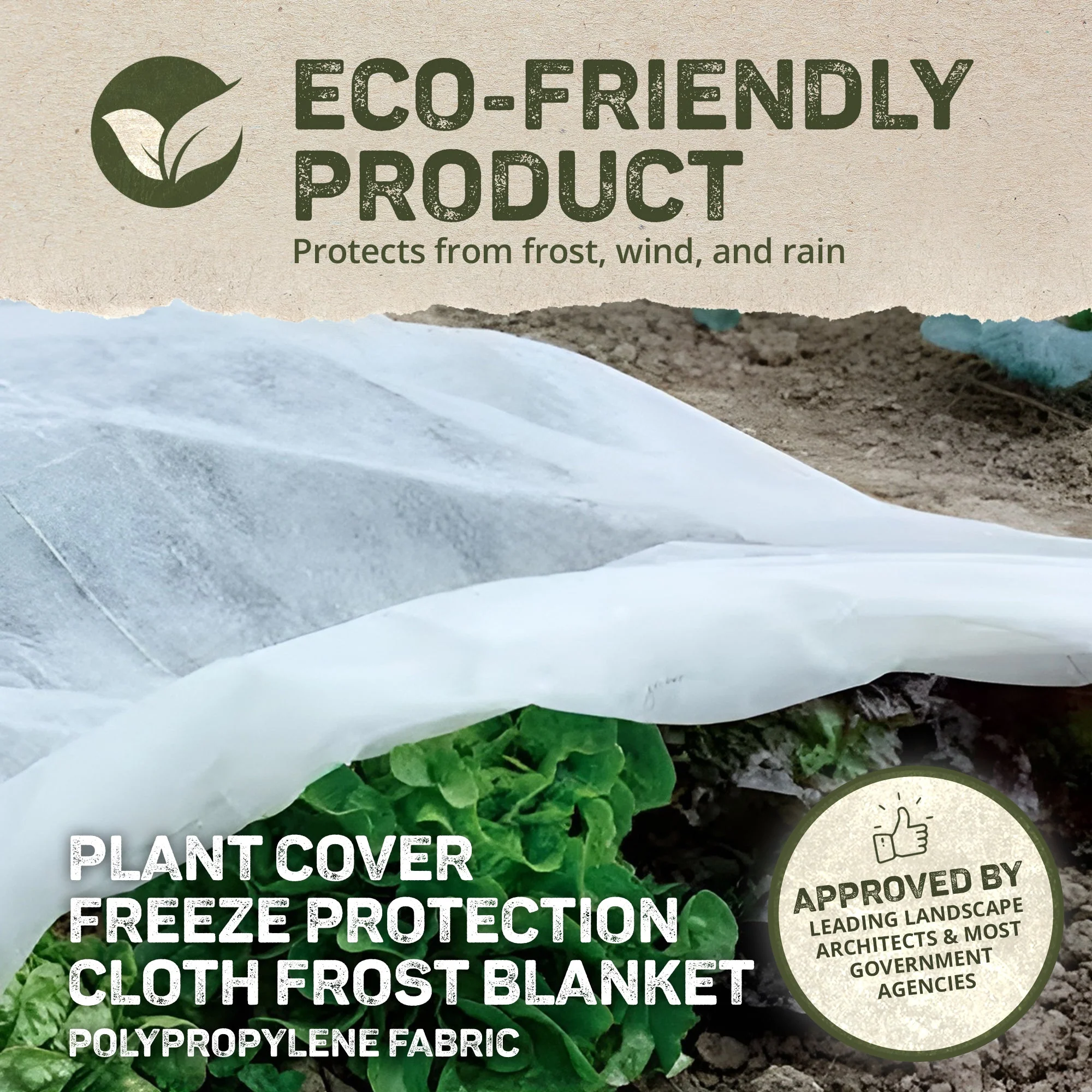 DeWitt Supreme 6 x 50 Foot Plant Frost Protection Winterization Freeze Blanket - Image 3