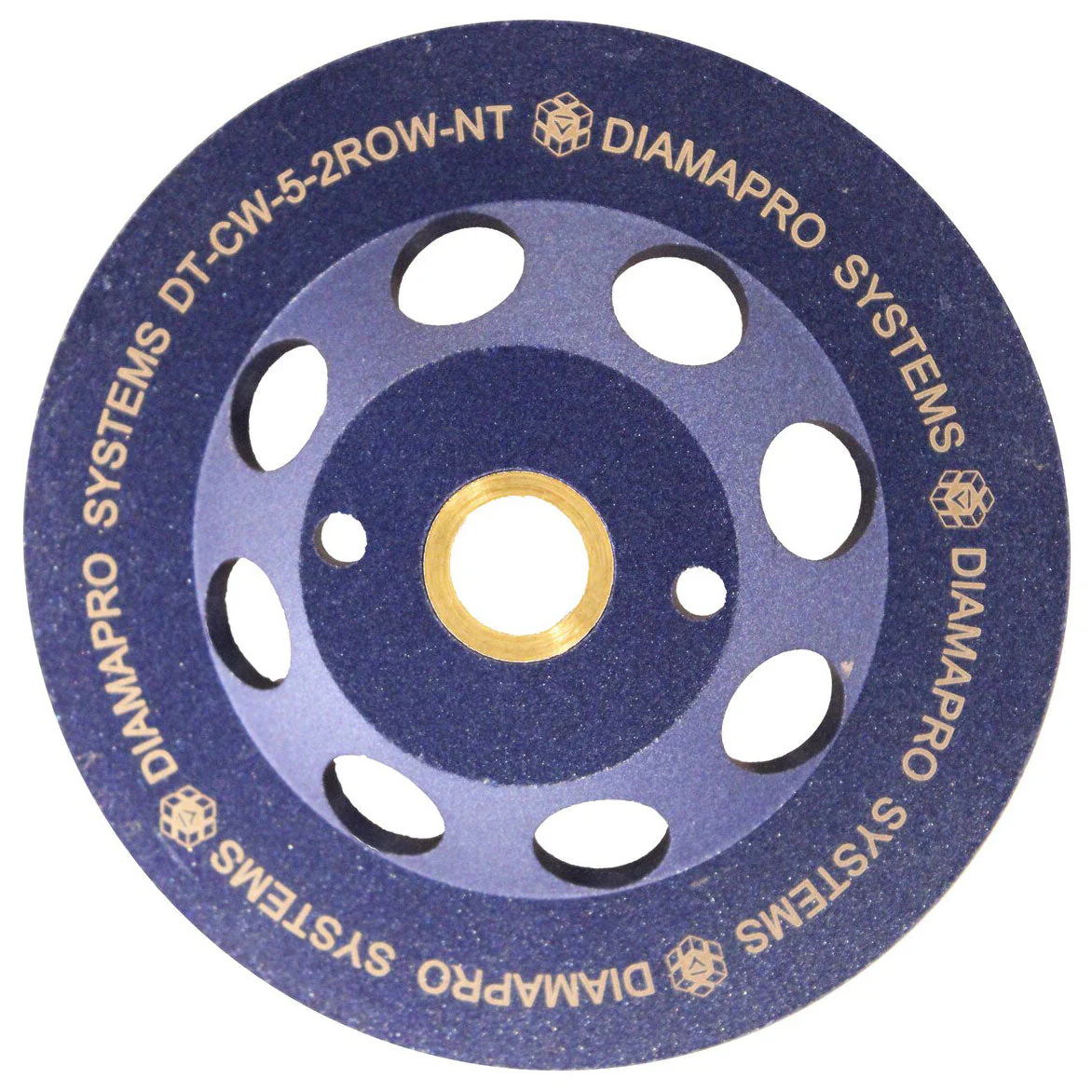 DiamaPro Systems Non Threaded 5 Inch Double Row Concrete Grinding Cup Wheel Tool - Image 2