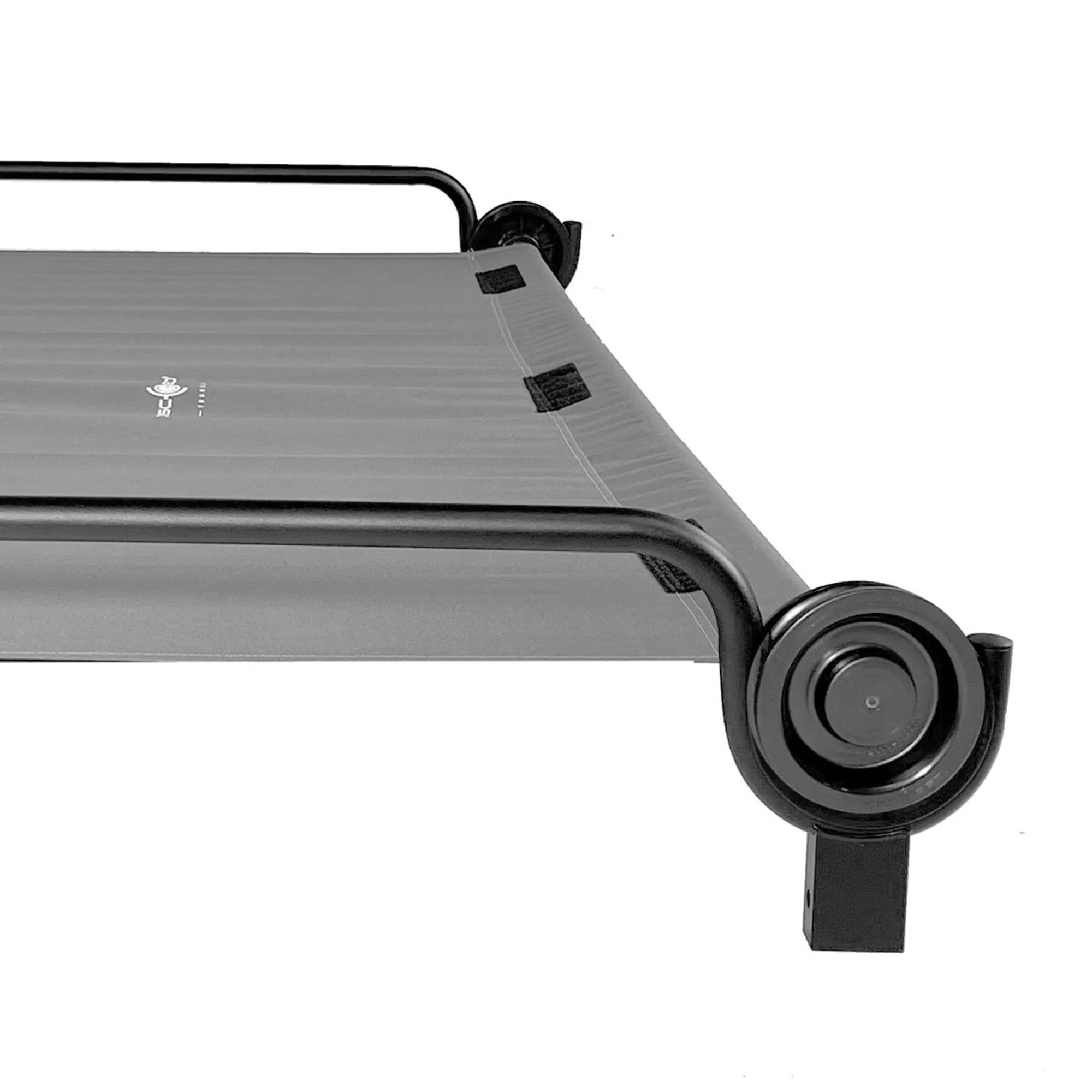 Disc-O-Bed Trundle Cot for XL/2XL Bunk Systems, Foldable and Adjustable, Grey - Image 9