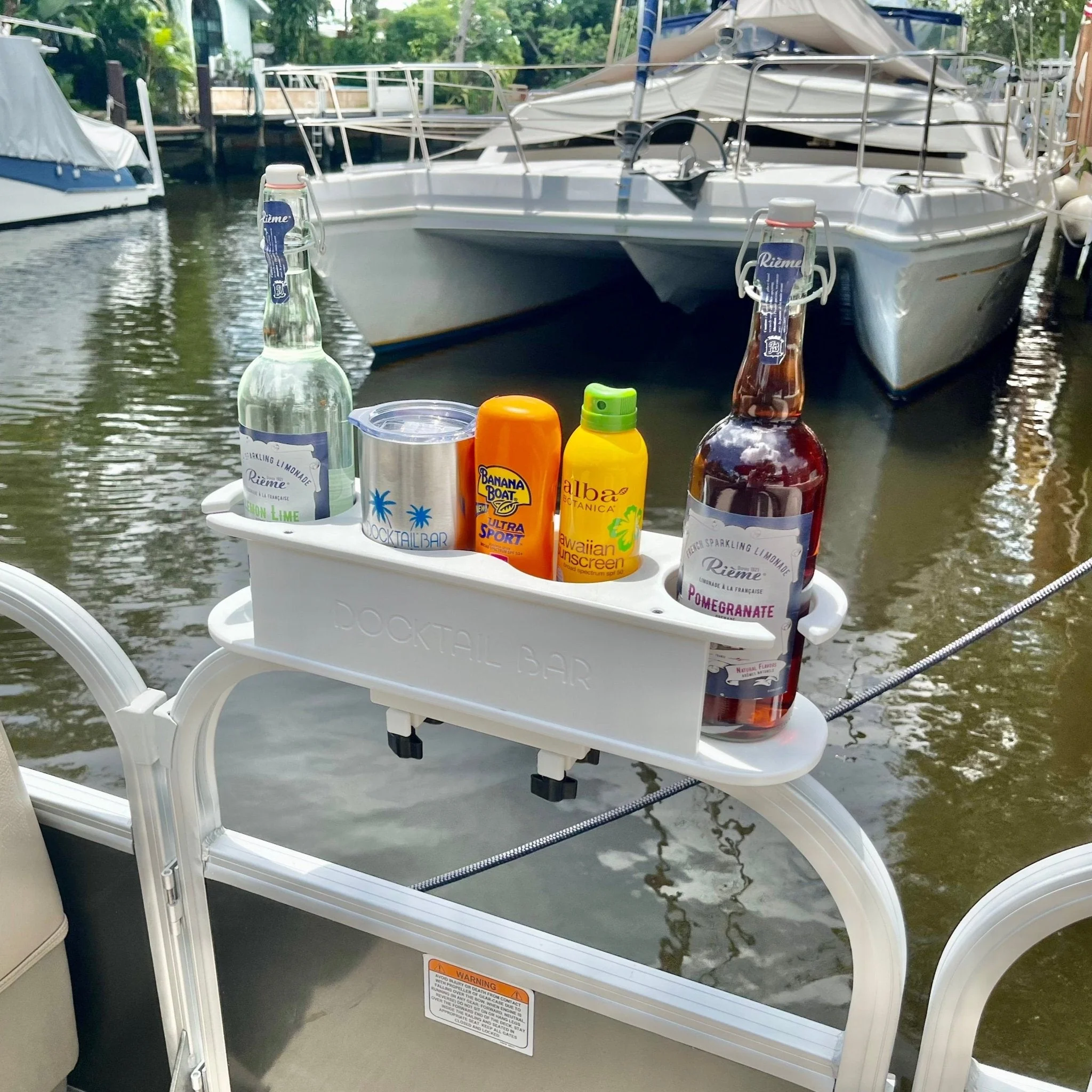 Docktail Bar Pontoon Boat Cup Holder Caddy - Choose Your Color - Image 2